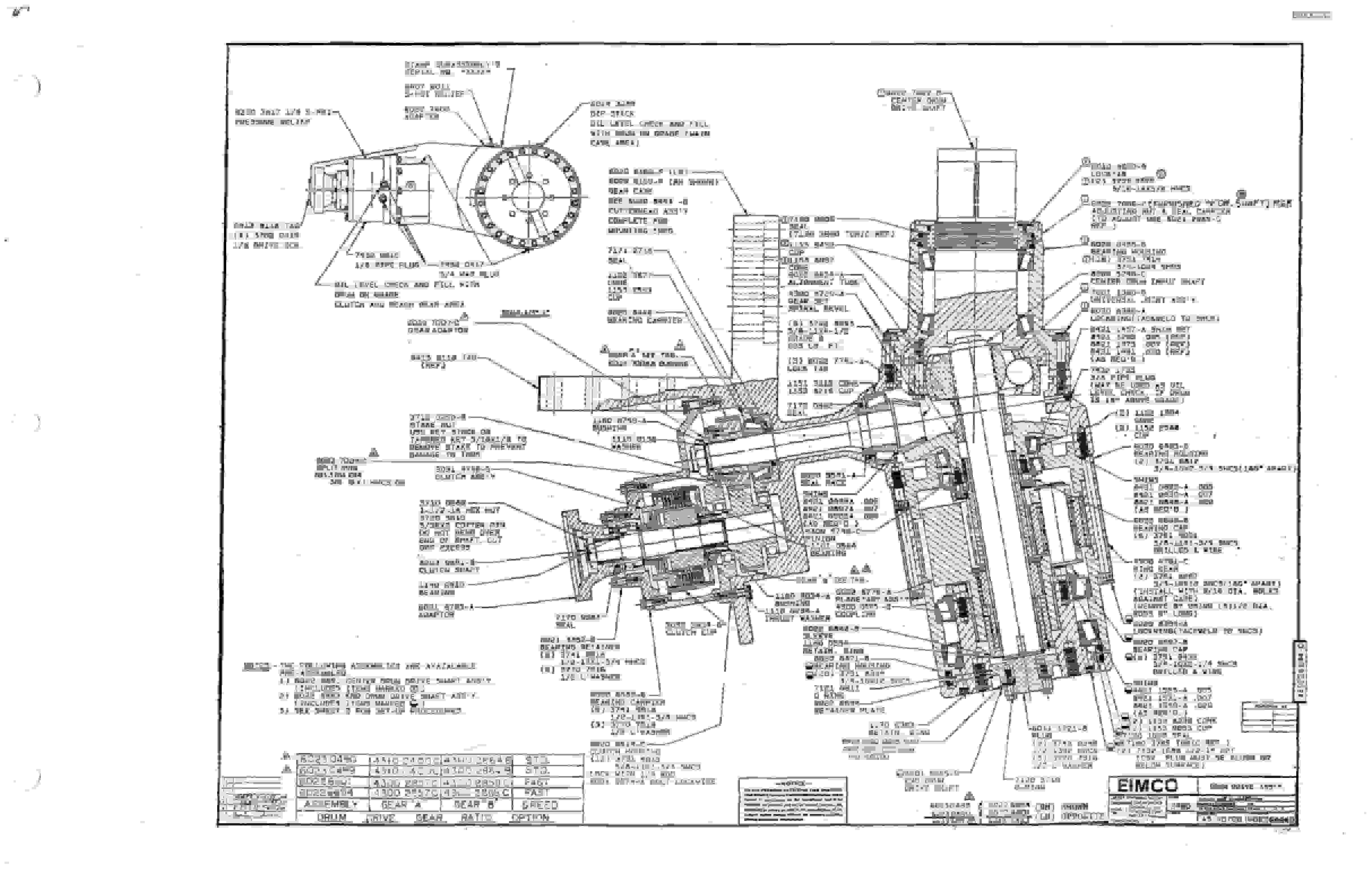 Bucyrus 2480-2 Drum Miner Parts Catalog BI000232-4