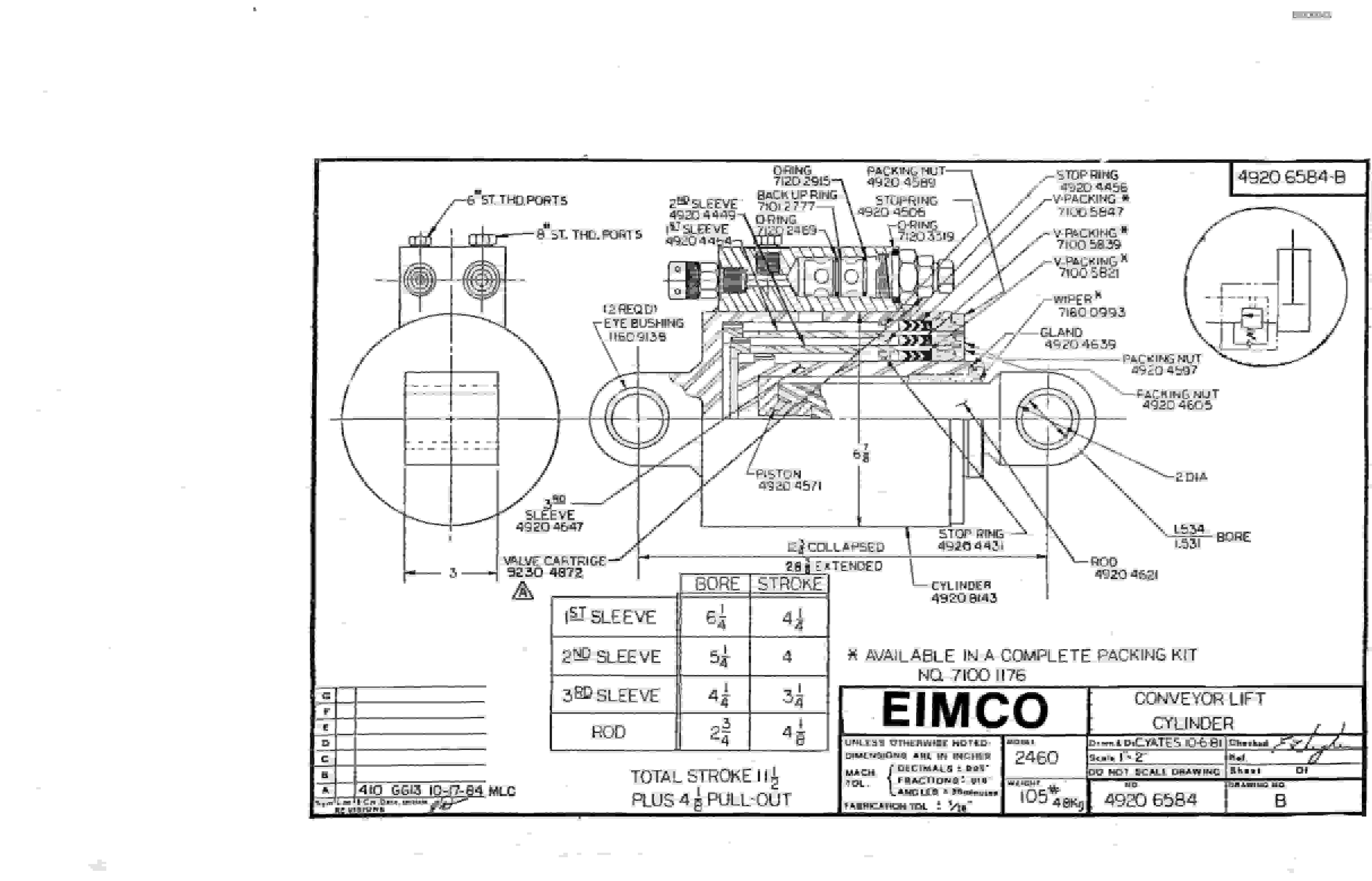 Bucyrus 2480-3 Drum Miner Parts Catalog BI000043-2