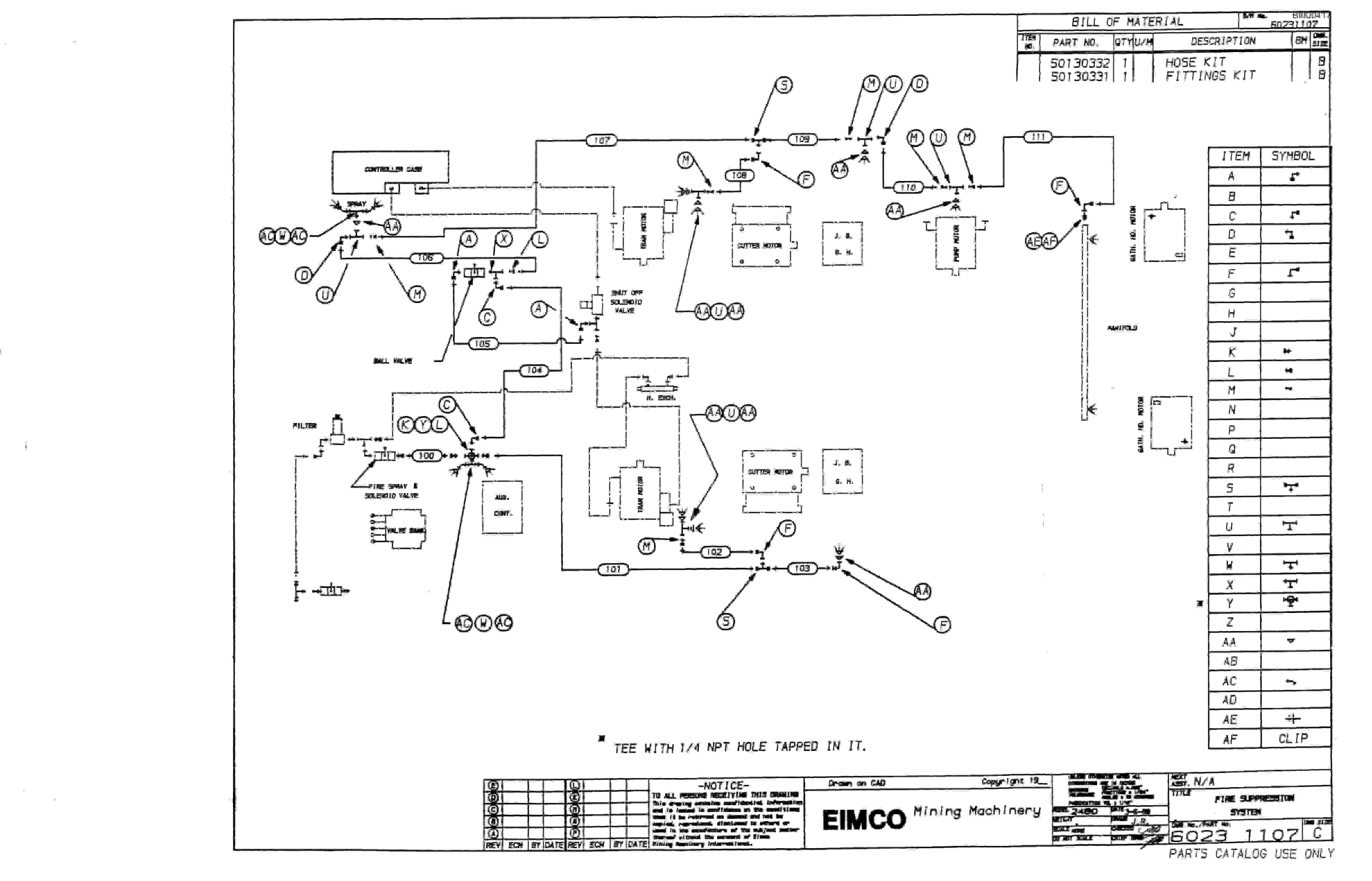 Bucyrus 2480-3 Drum Miner Parts Catalog BI000417-5
