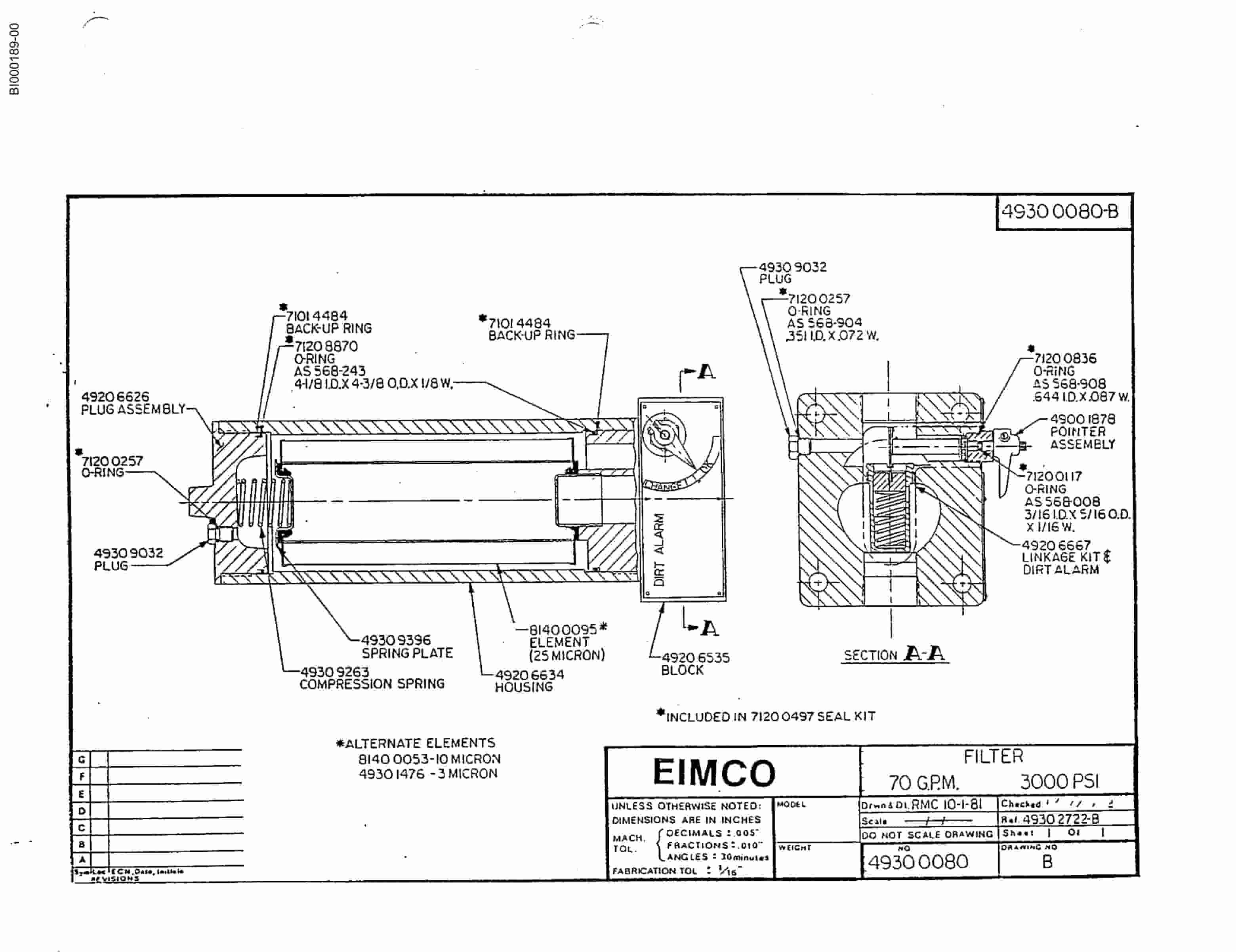 Bucyrus 2480 Drum Miner Parts Catalog BI000189-2