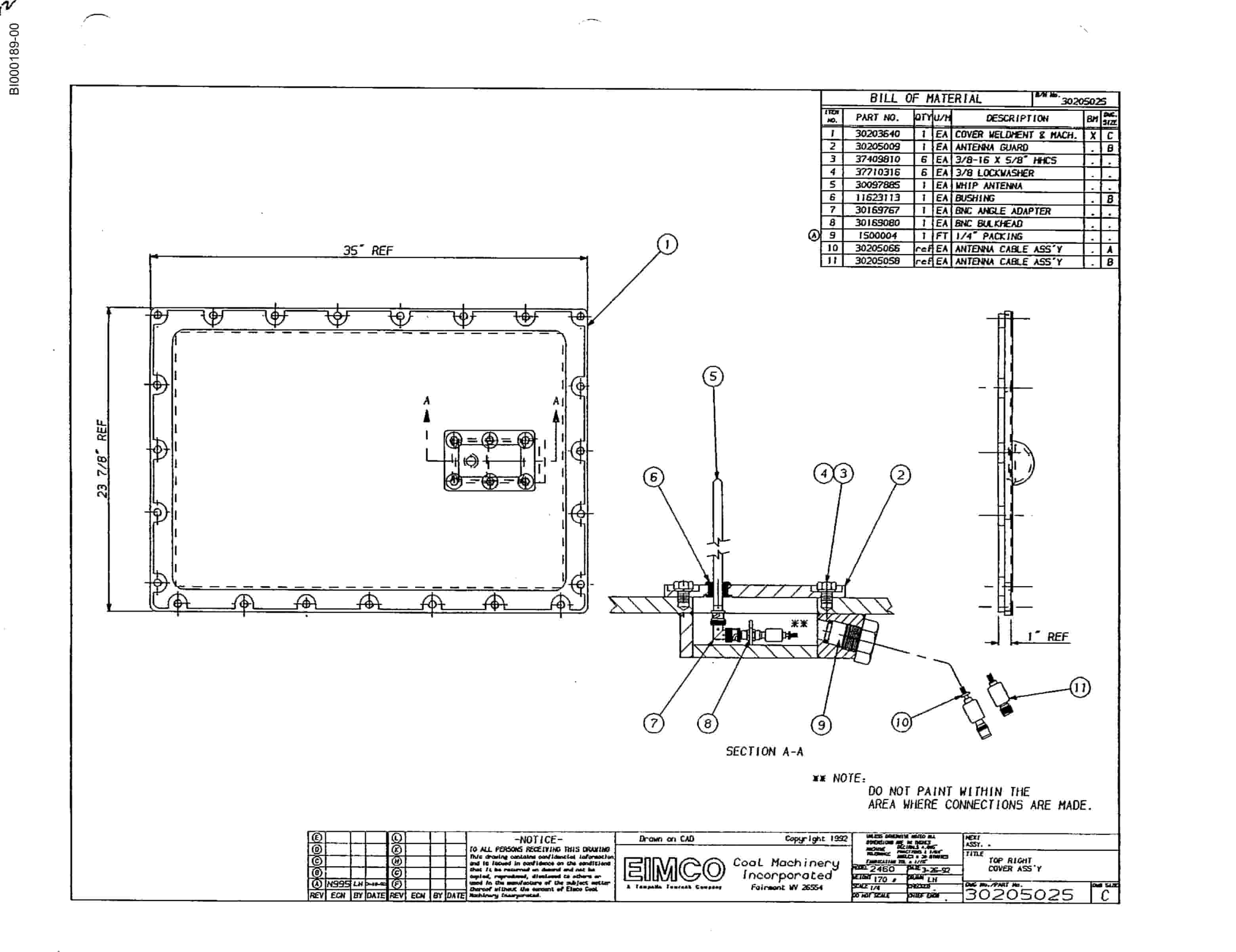 Bucyrus 2480 Drum Miner Parts Catalog BI000189-4