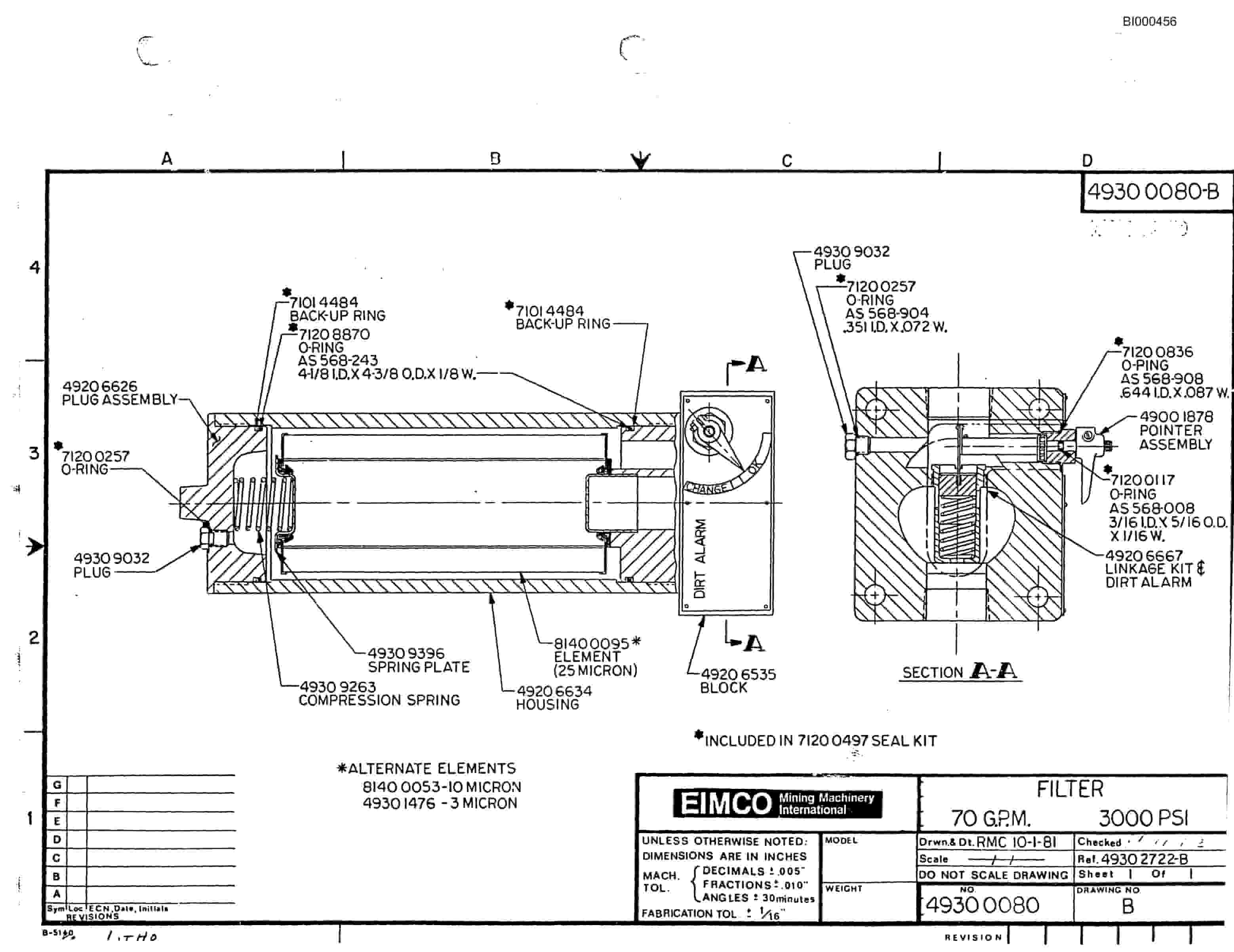 Bucyrus 2480 Drum Miner Parts Catalog BI000456-2