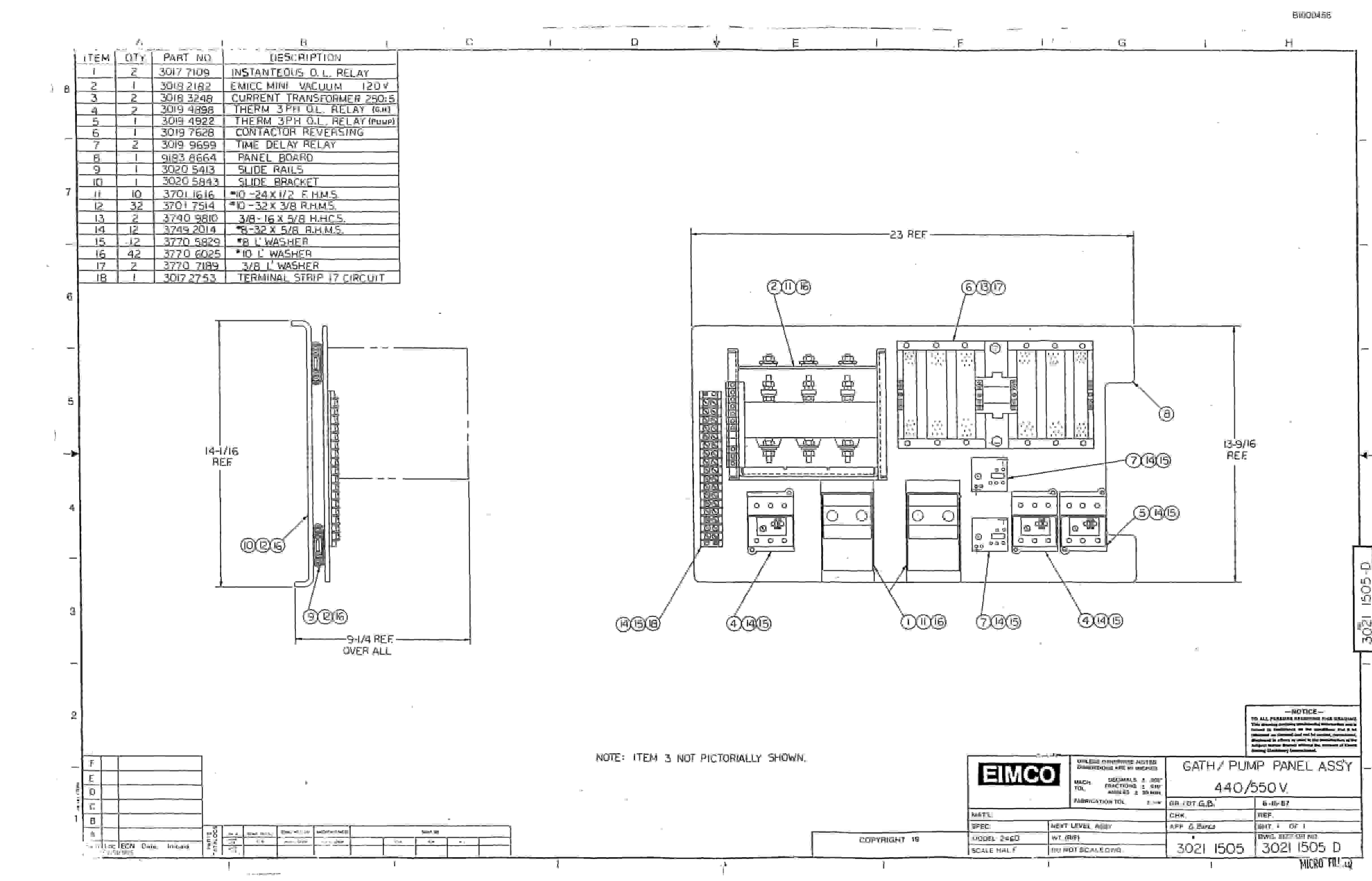 Bucyrus 2480 Drum Miner Parts Catalog BI000456-5
