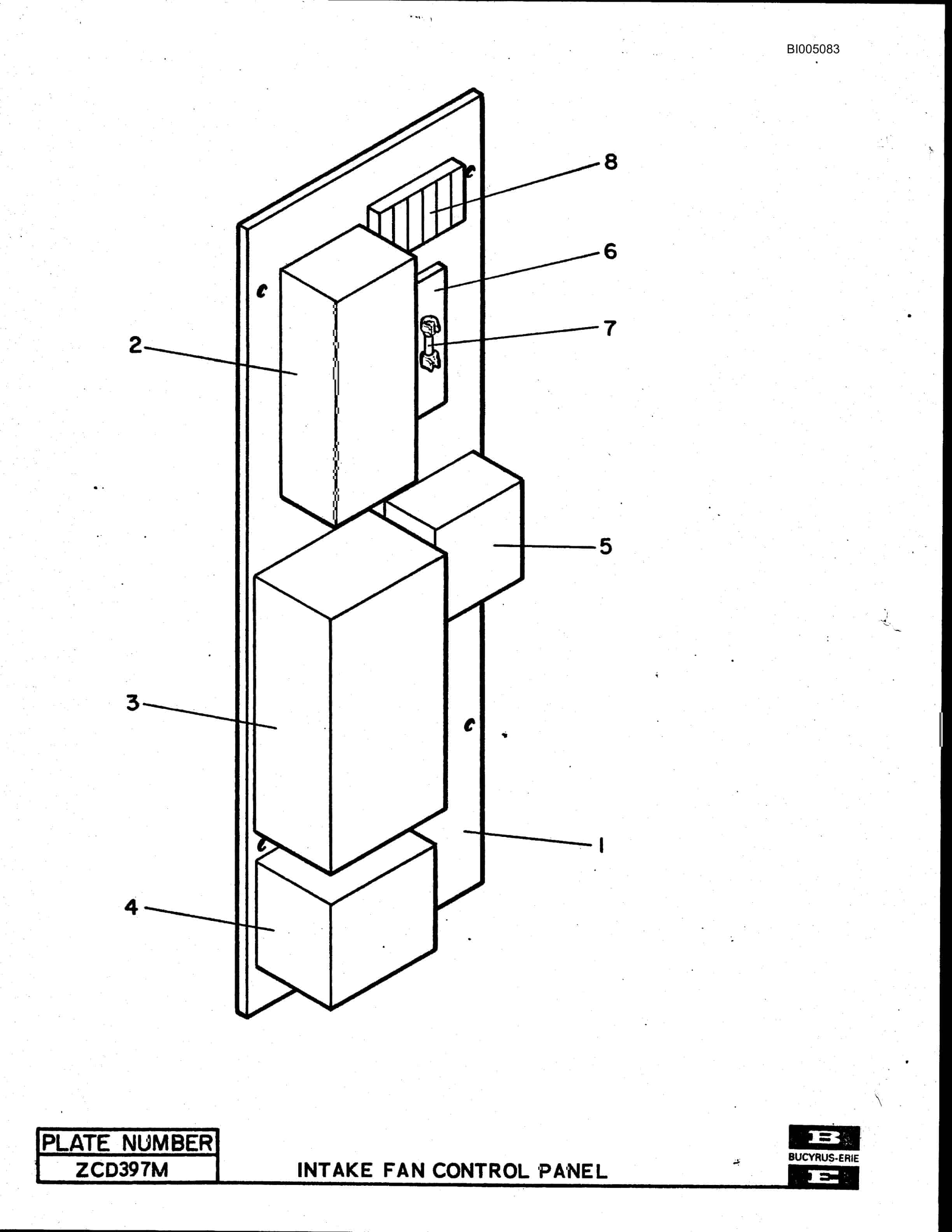 Bucyrus 2570-W Parts Catalog BI005083-5