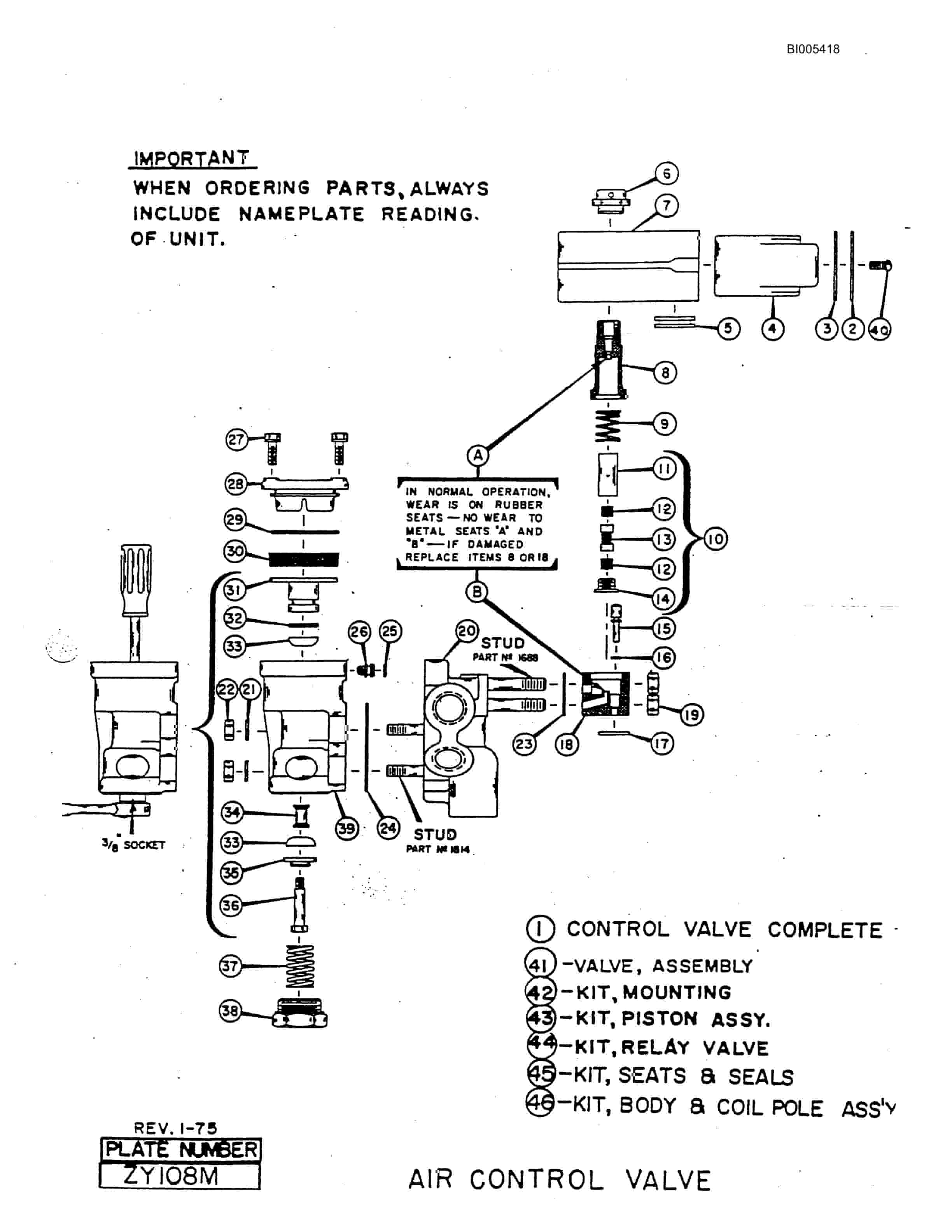 Bucyrus 2570W Parts Catalog BI005418-4