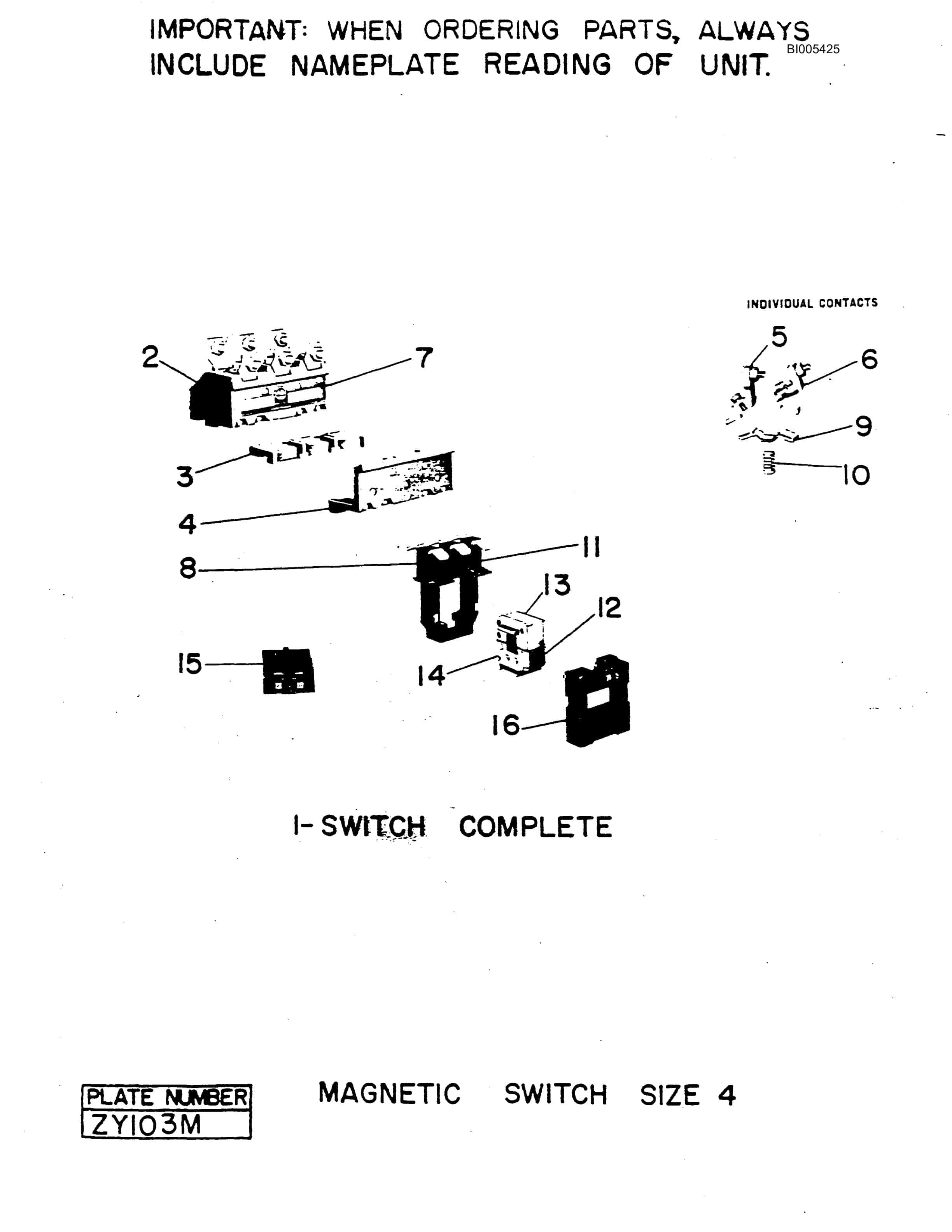 Bucyrus 2570W Parts Catalog BI005425-4