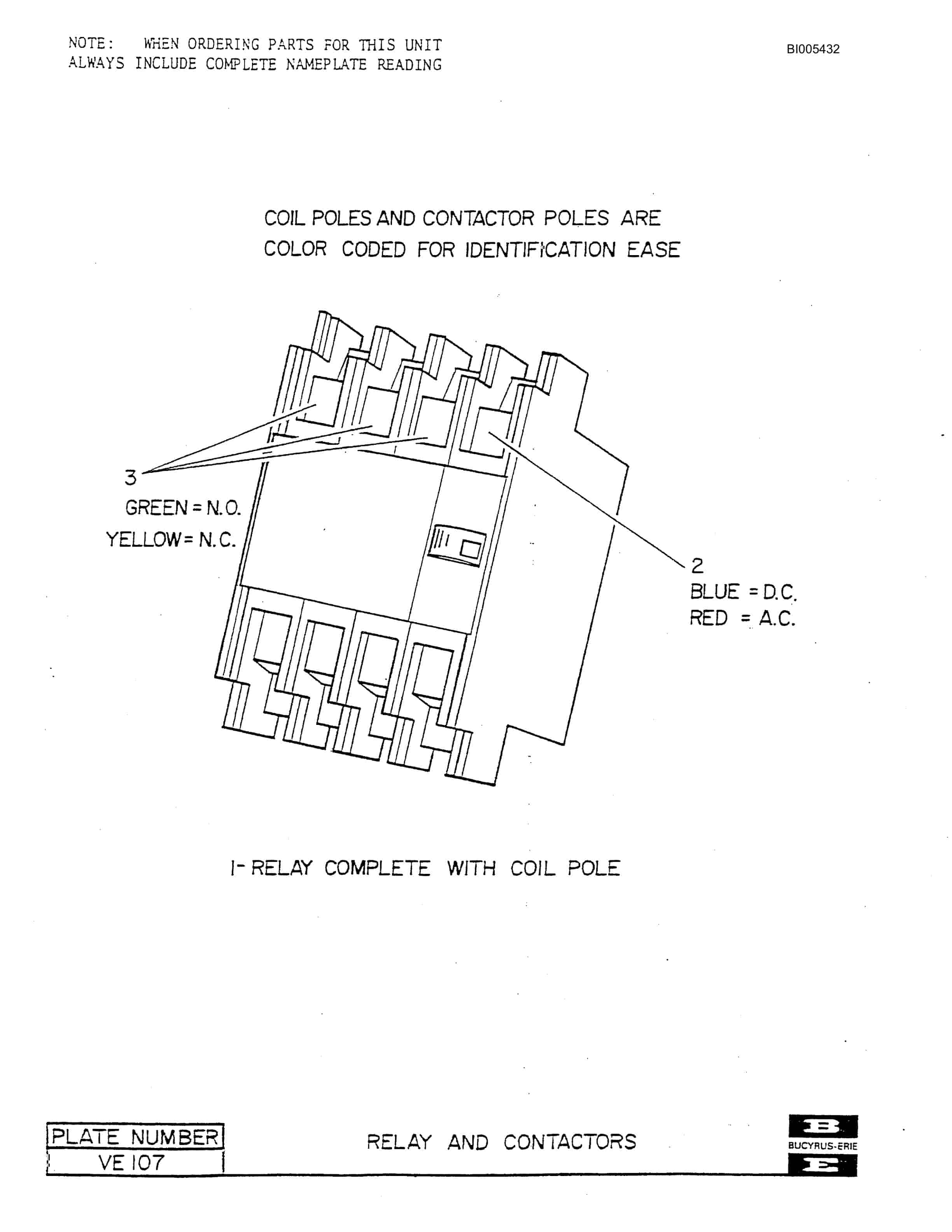 Bucyrus 2570W Parts Catalog BI005432-3