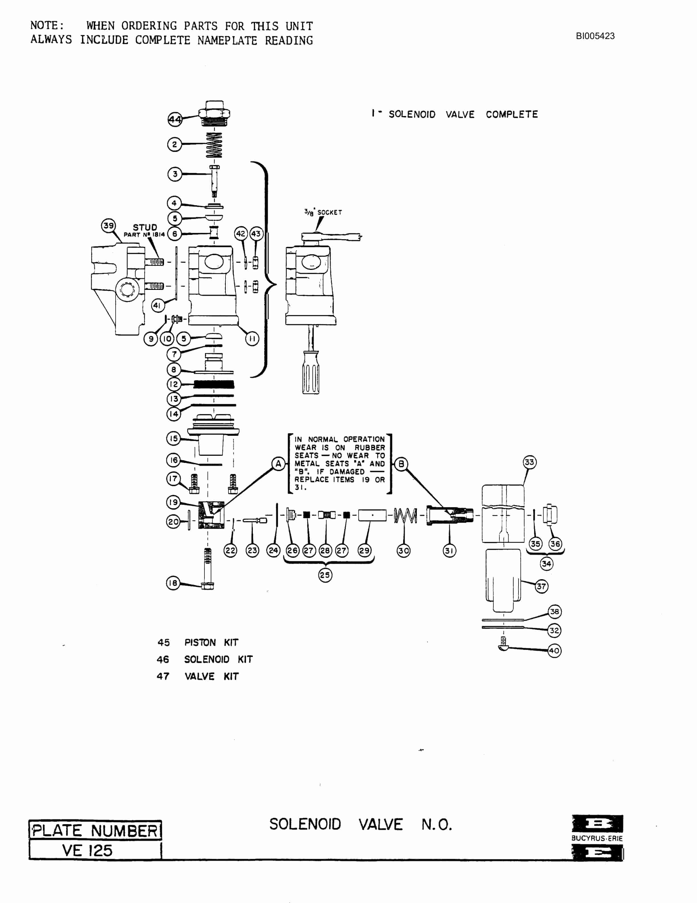 Bucyrus 2570W Walking Dragline Parts Catalog BI005423-5
