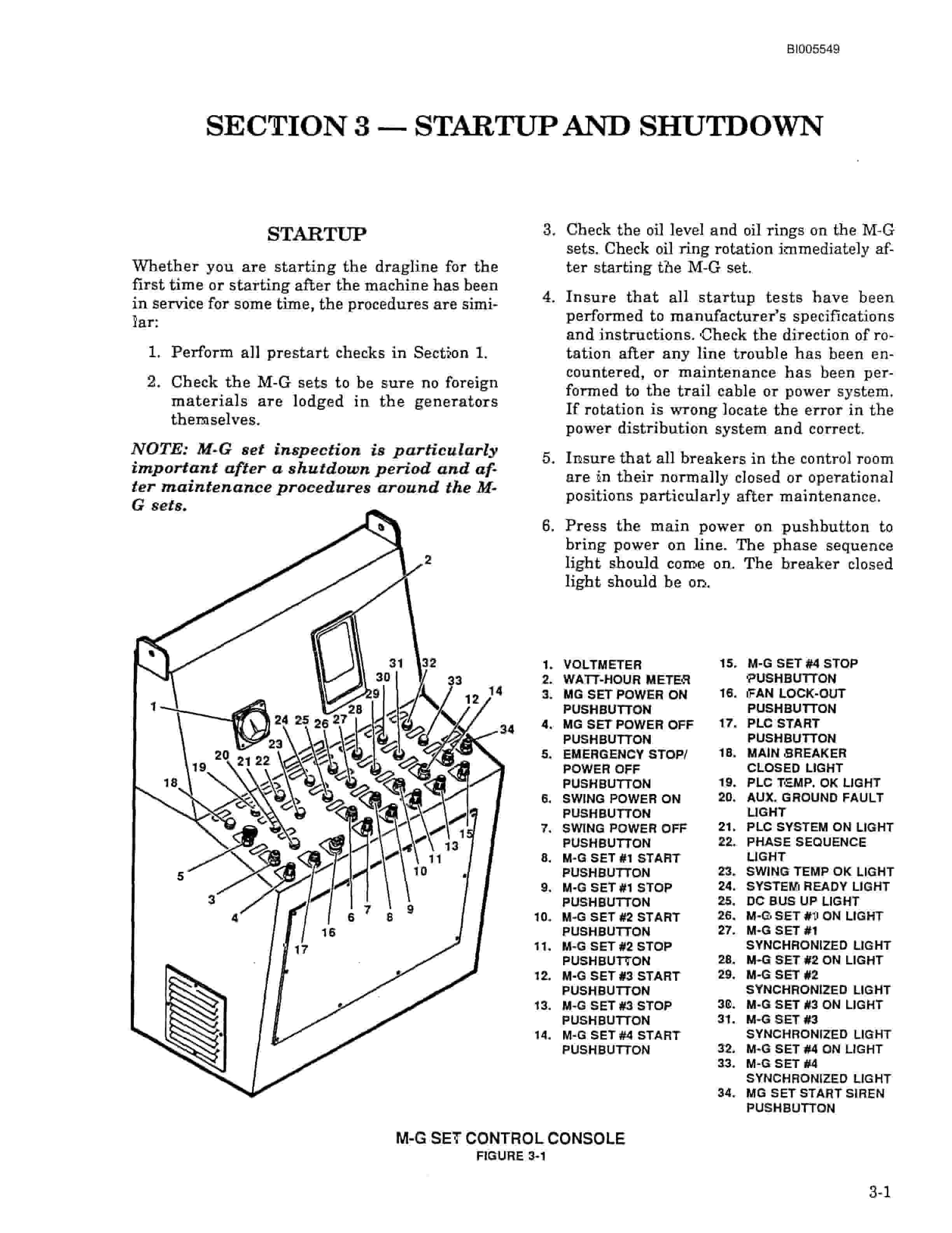 Bucyrus 2570WS Walking Dragline Technical Manual BI005549-3