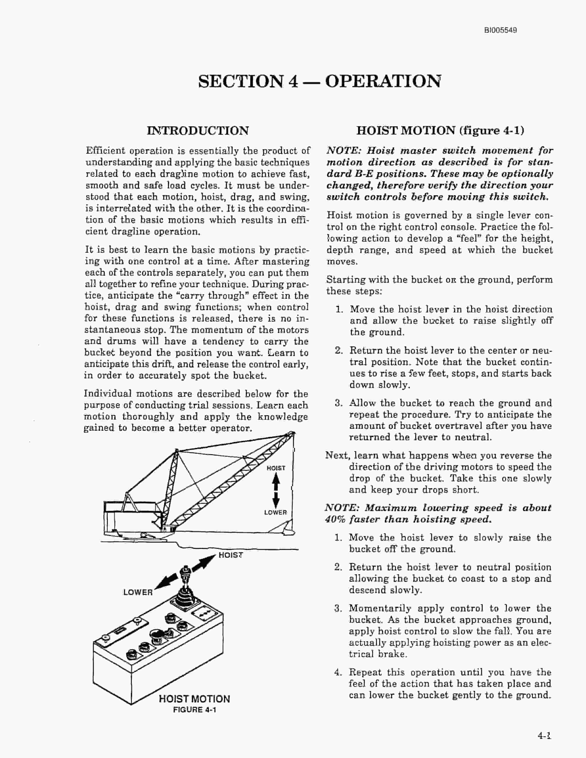 Bucyrus 2570WS Walking Dragline Technical Manual BI005549-4