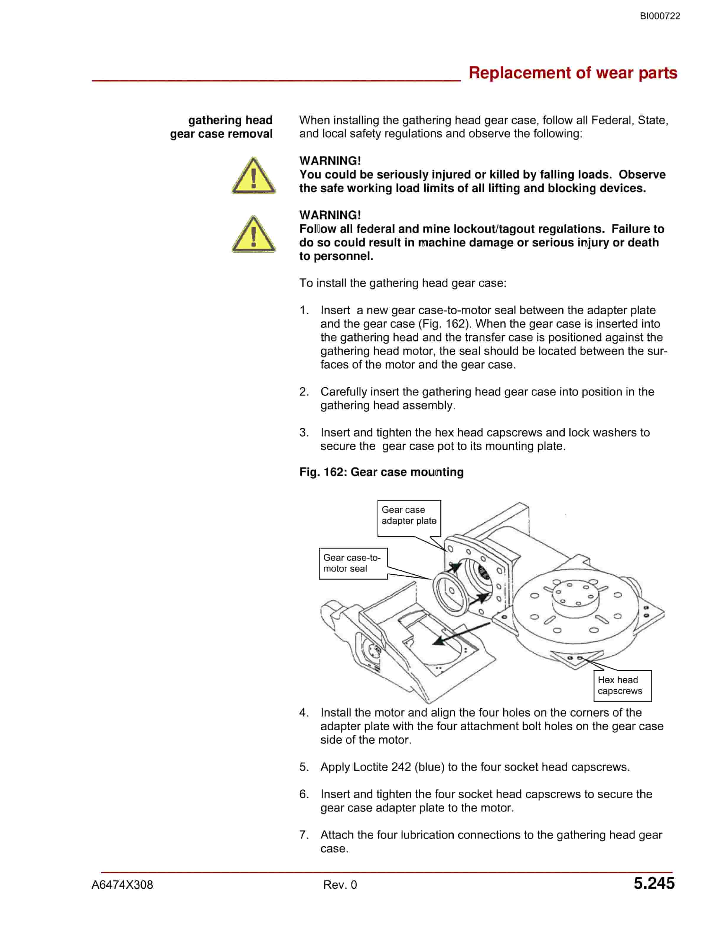 Bucyrus 25C Continuous Miner Operation Manual BI000722-3