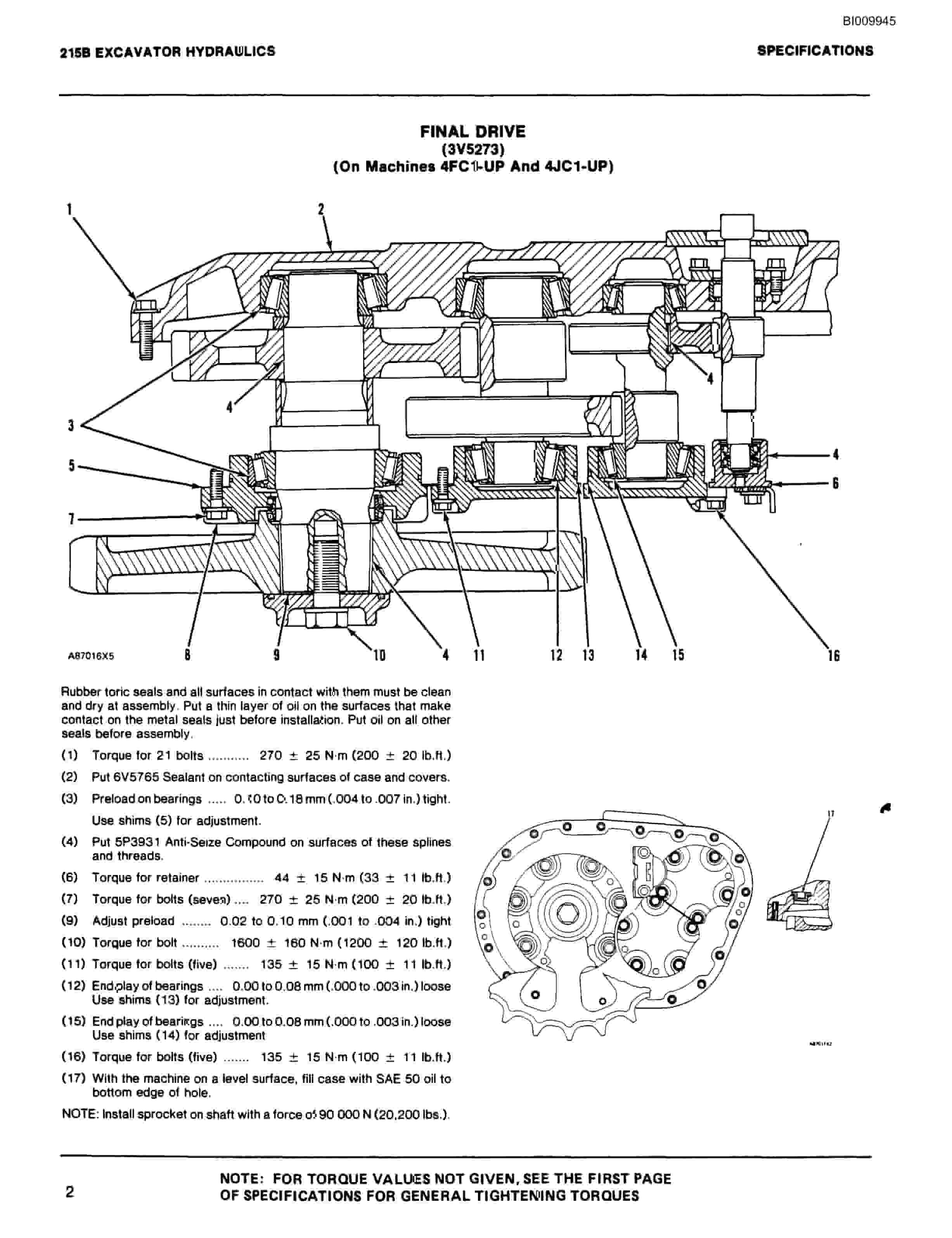 Bucyrus 25C Rotary Blasthole Drill Parts Catalog BI009945-4