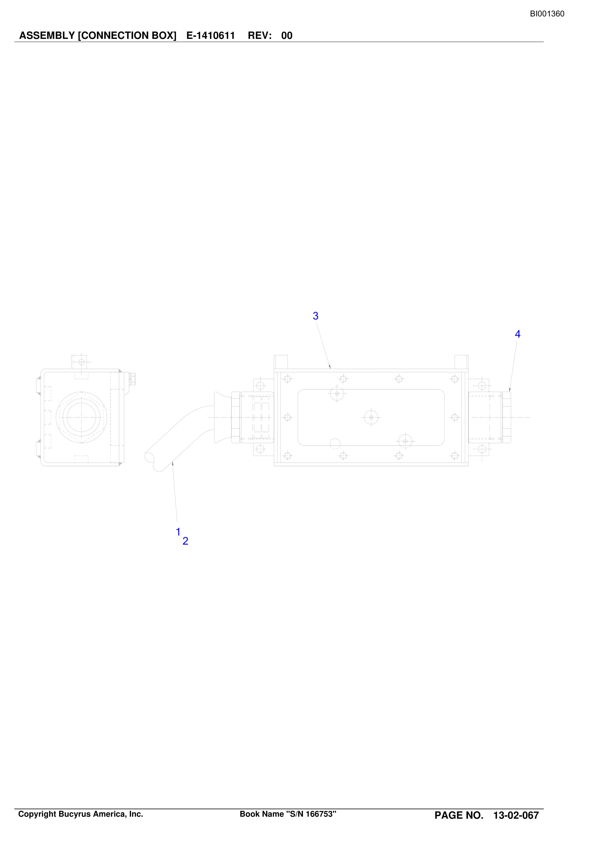 Bucyrus 25M-2 Continuous Miner Parts Catalog BI001360-2