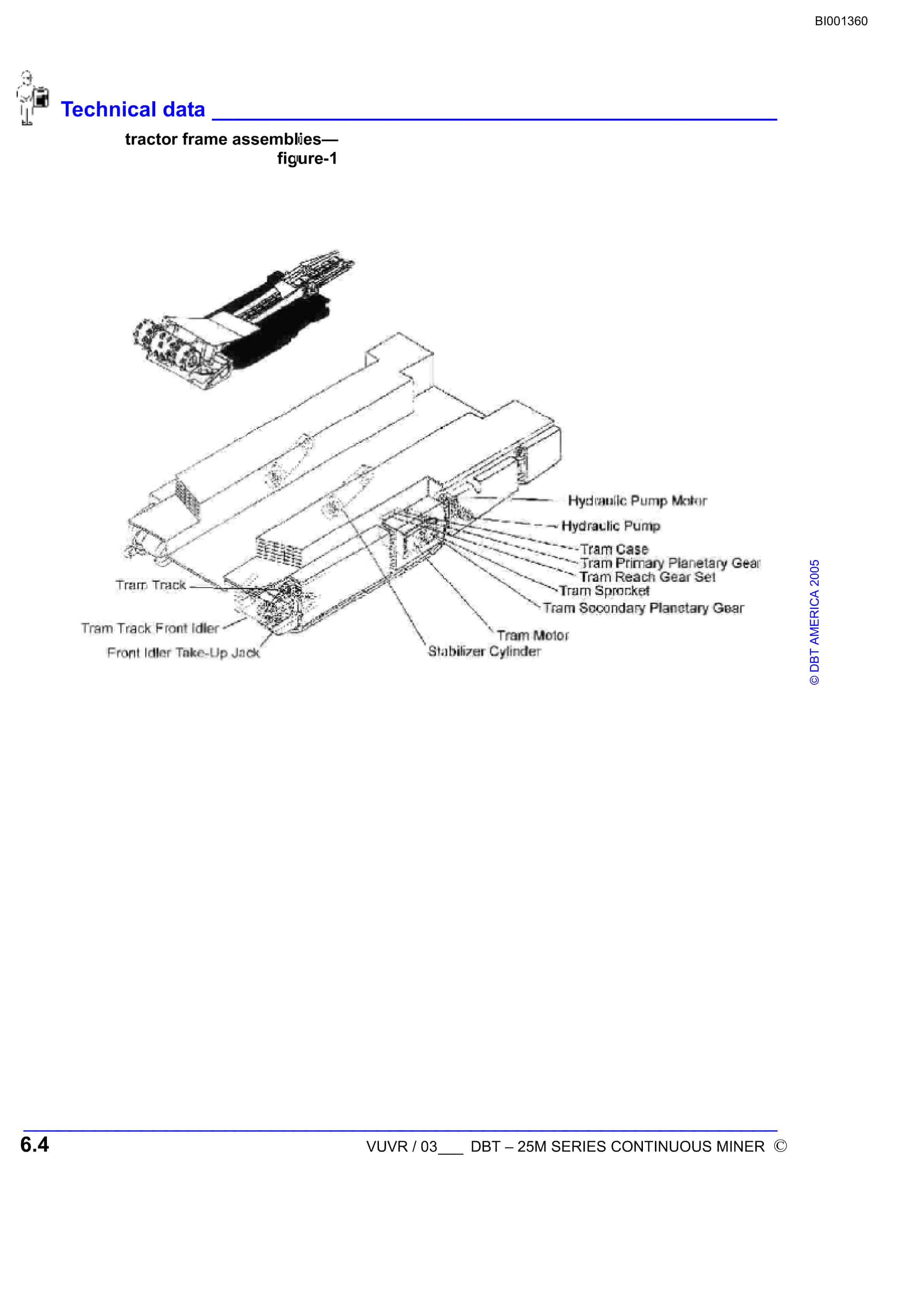 Bucyrus 25M-2 Continuous Miner Parts Catalog BI001360-5