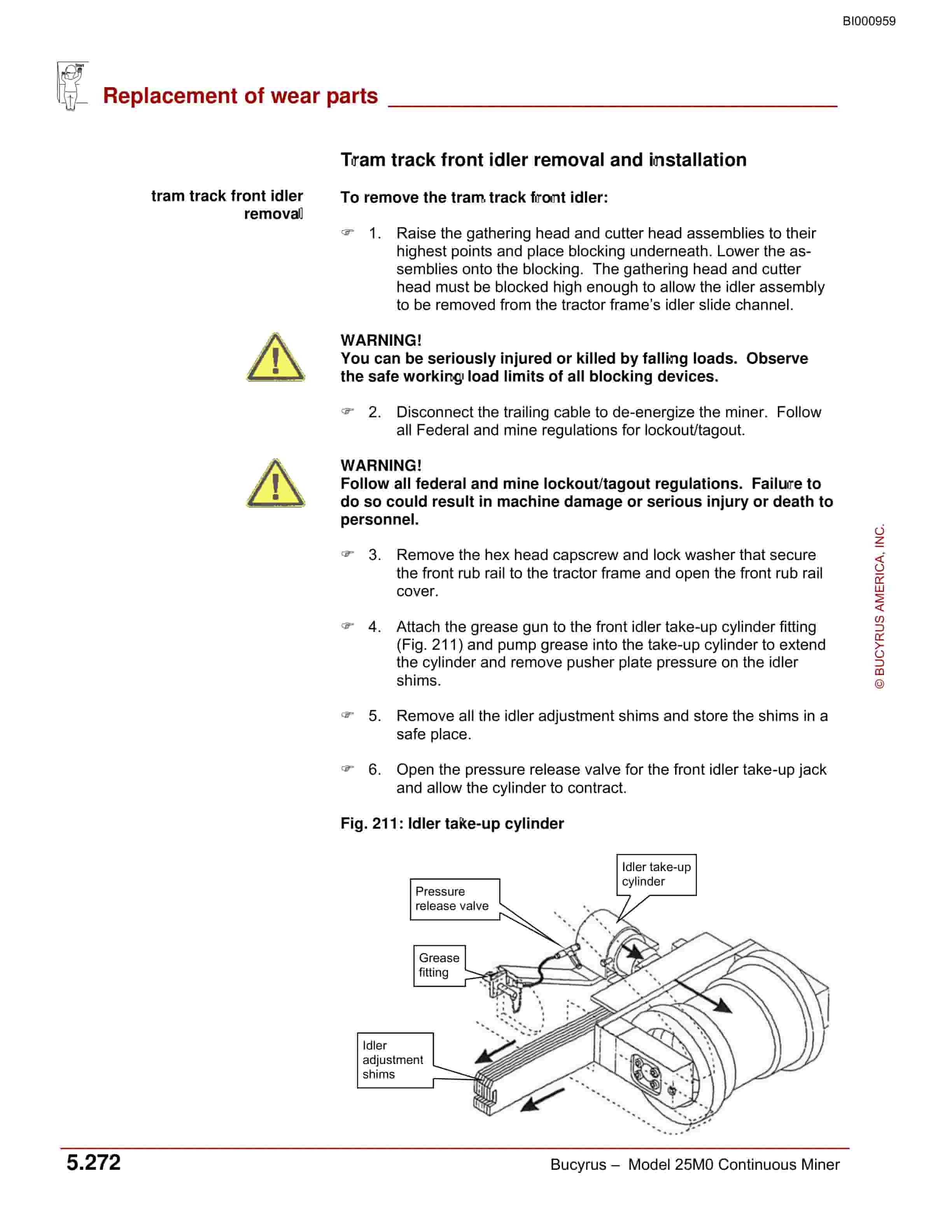 Bucyrus 25M0 Continuous Miner Operation Manual BI000959-5