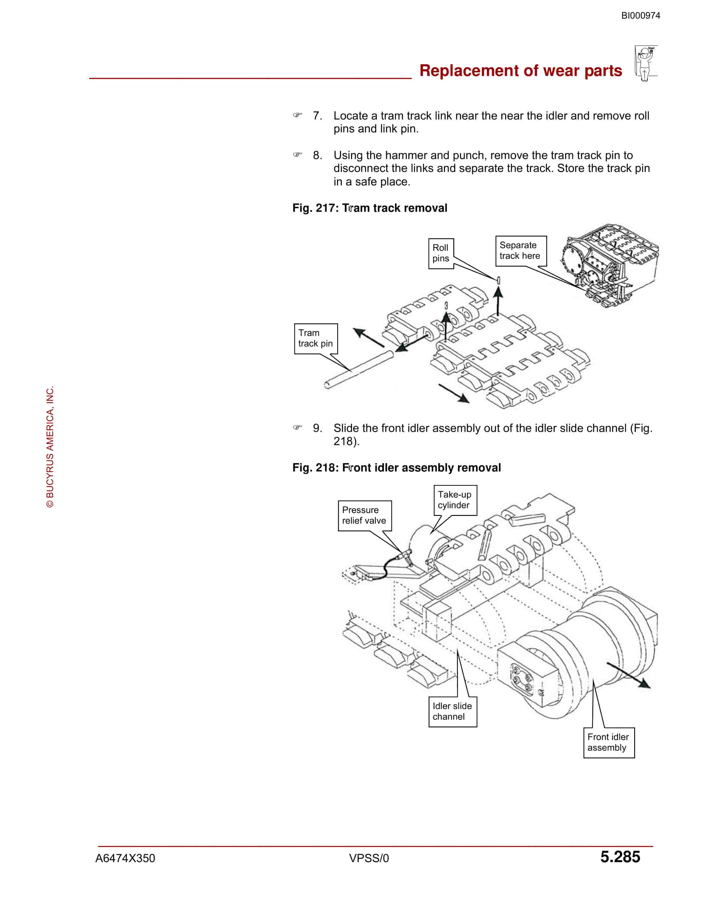 Bucyrus 25M0 Continuous Miner Operation Manual BI000974-5