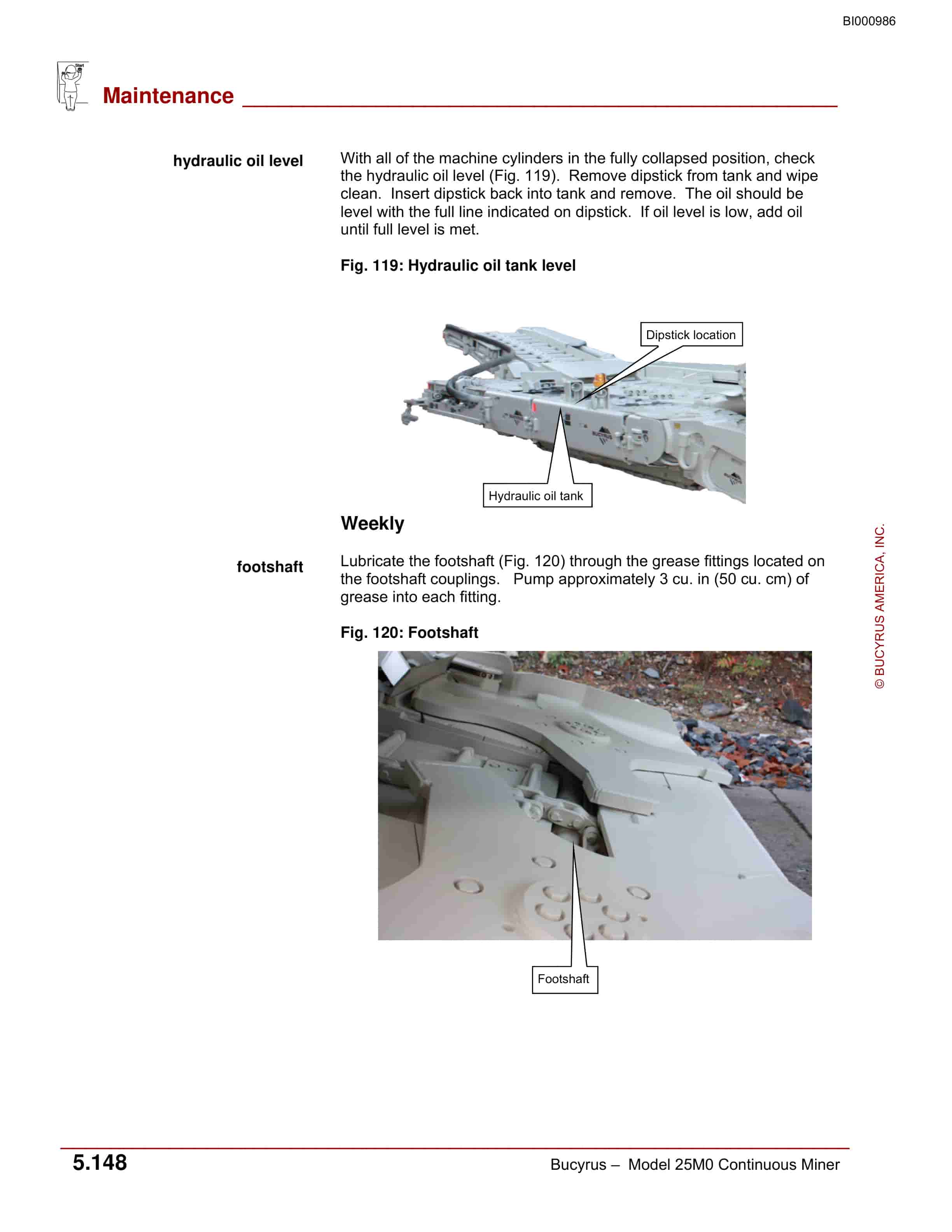 Bucyrus 25M0 Continuous Miner Operation Manual BI000986-2