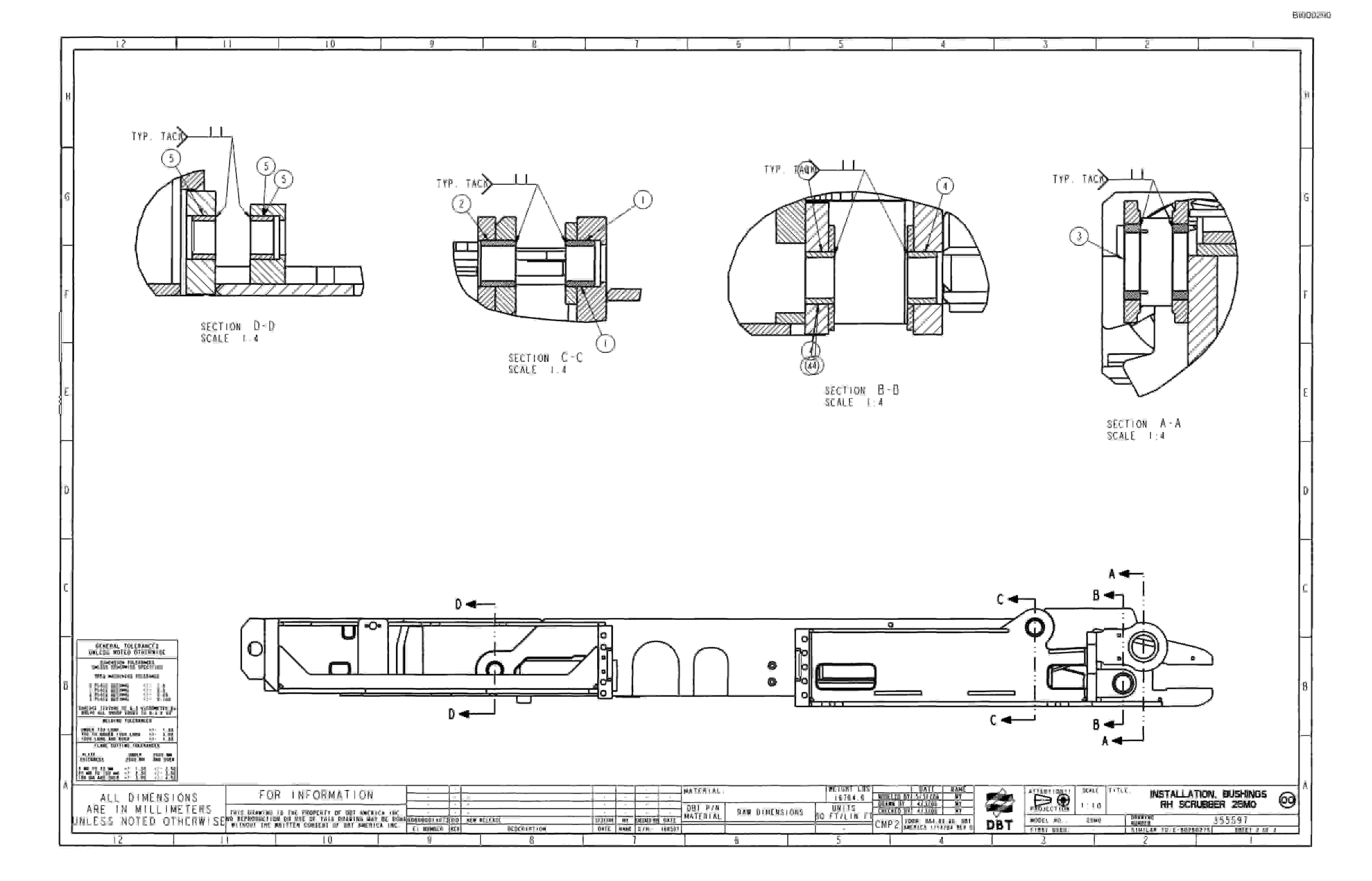Bucyrus 25M0 Continuous Miner Parts Catalog BI000290-3