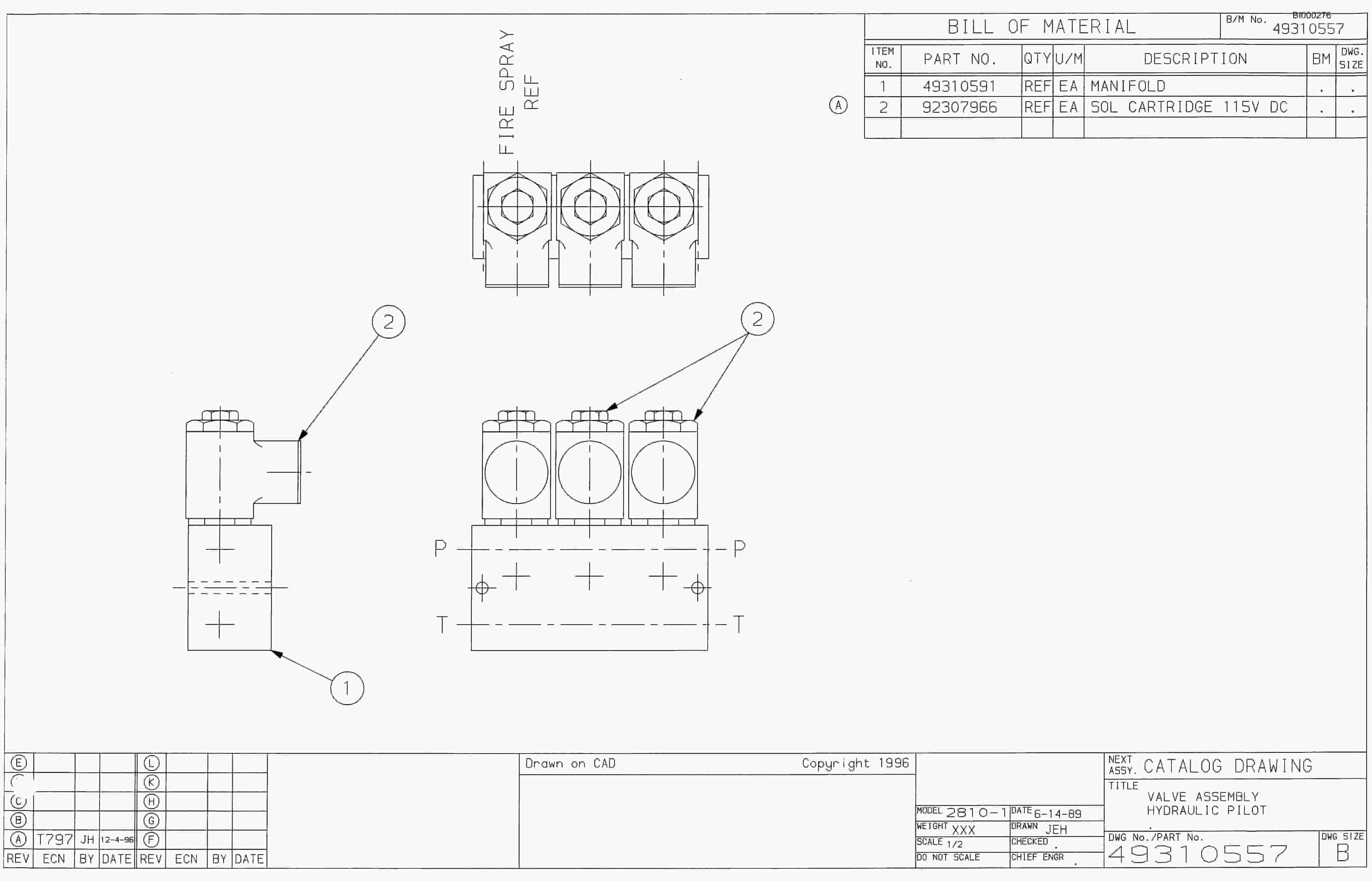 Bucyrus 25M0 Miner Parts Catalog BI000276-2