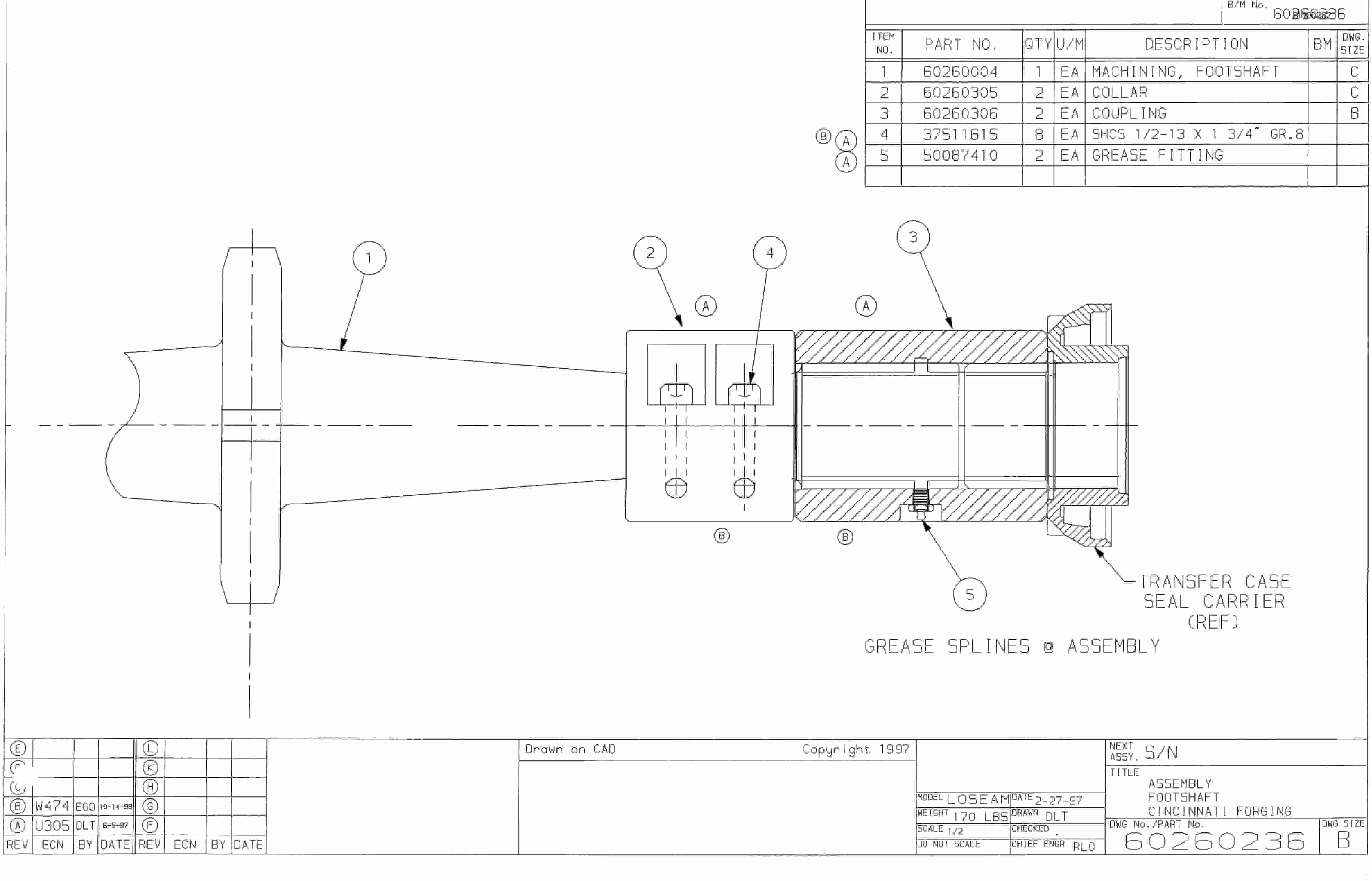 Bucyrus 25M0 Miner Parts Catalog BI000282-5