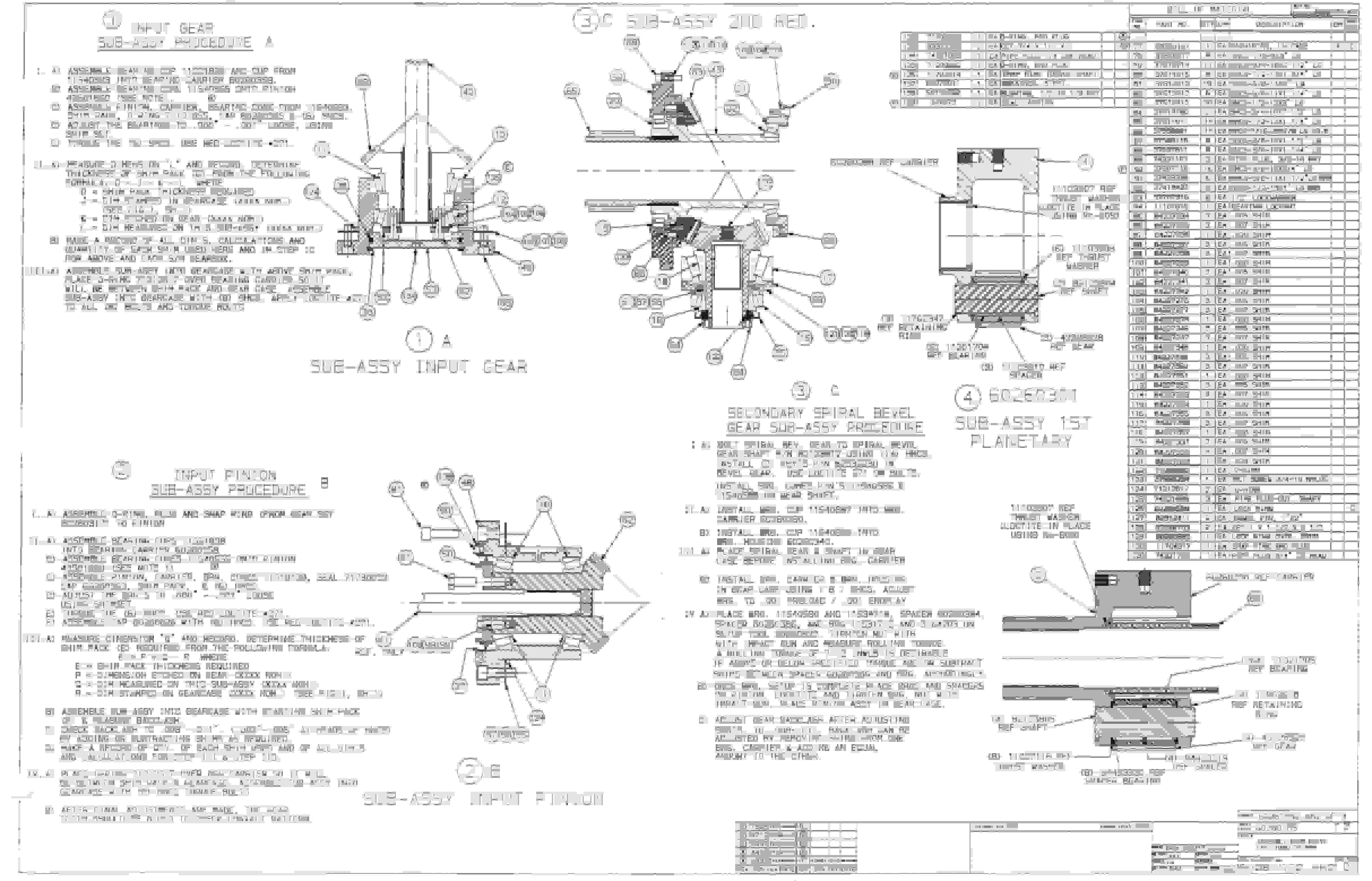 Bucyrus 25M0 Miner Parts Catalog BI000285-4
