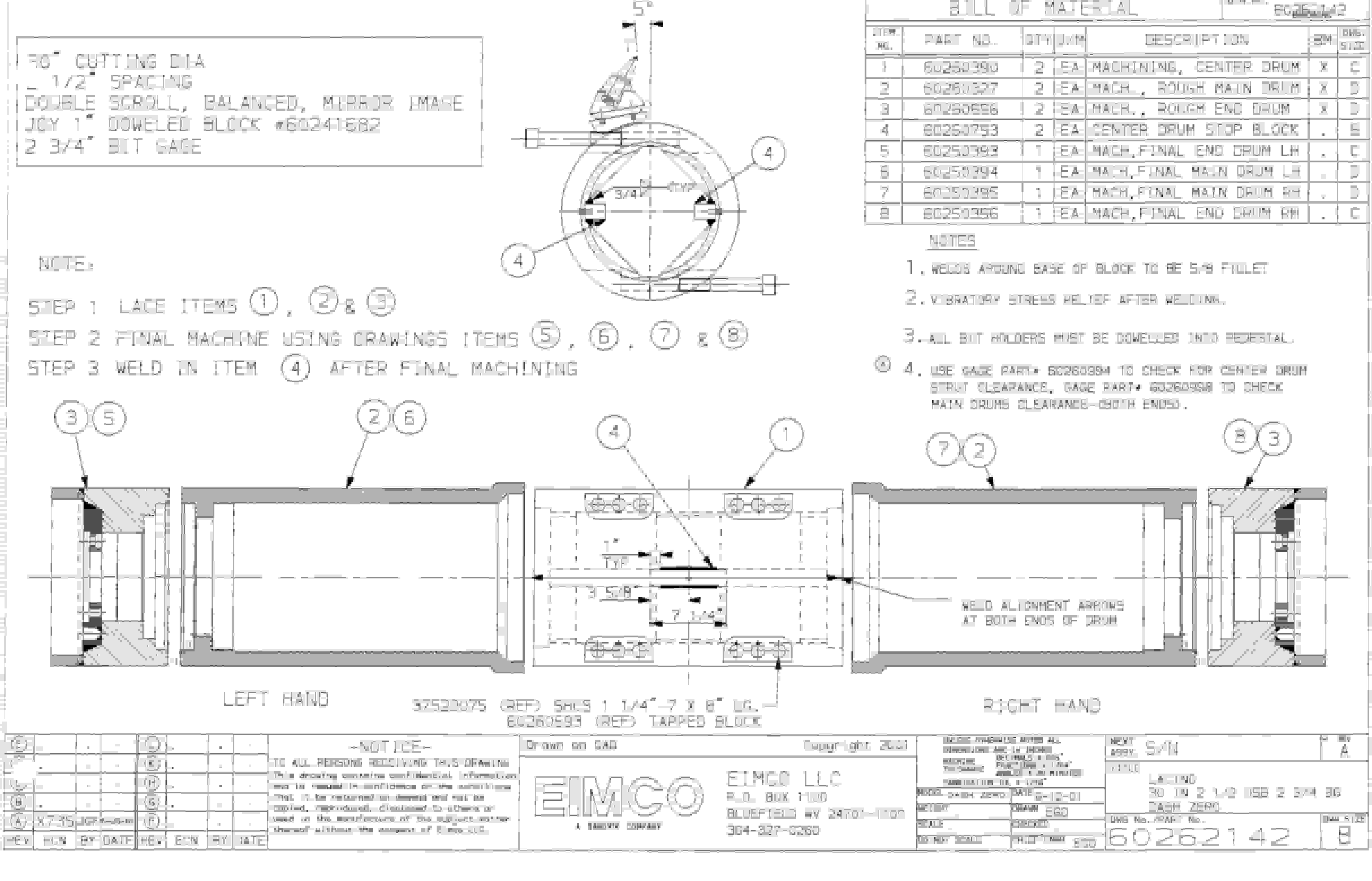 Bucyrus 25M0 Miner Parts Catalog BI000286-3