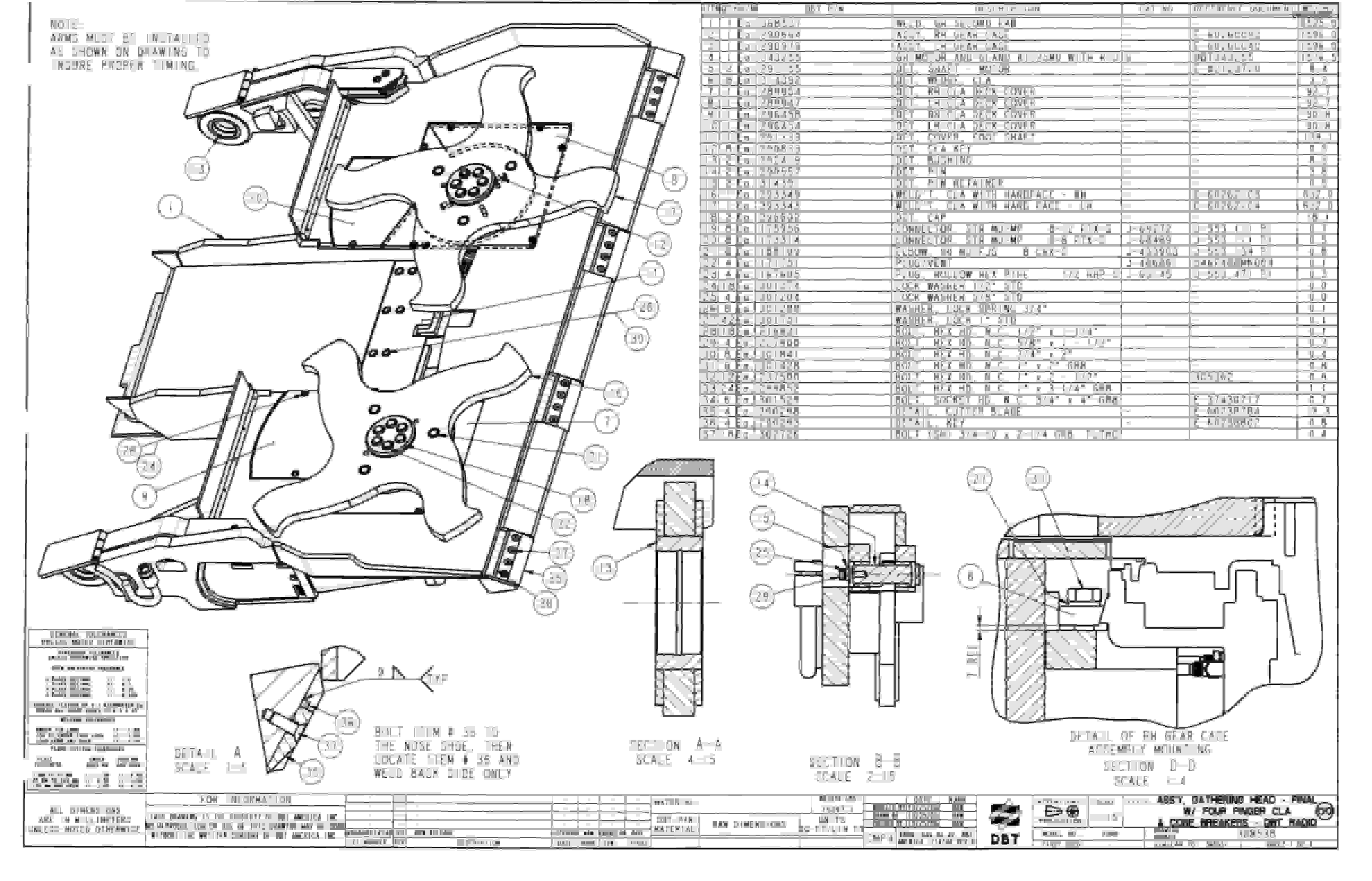 Bucyrus 25M0 Miner Parts Catalog BI000286-4