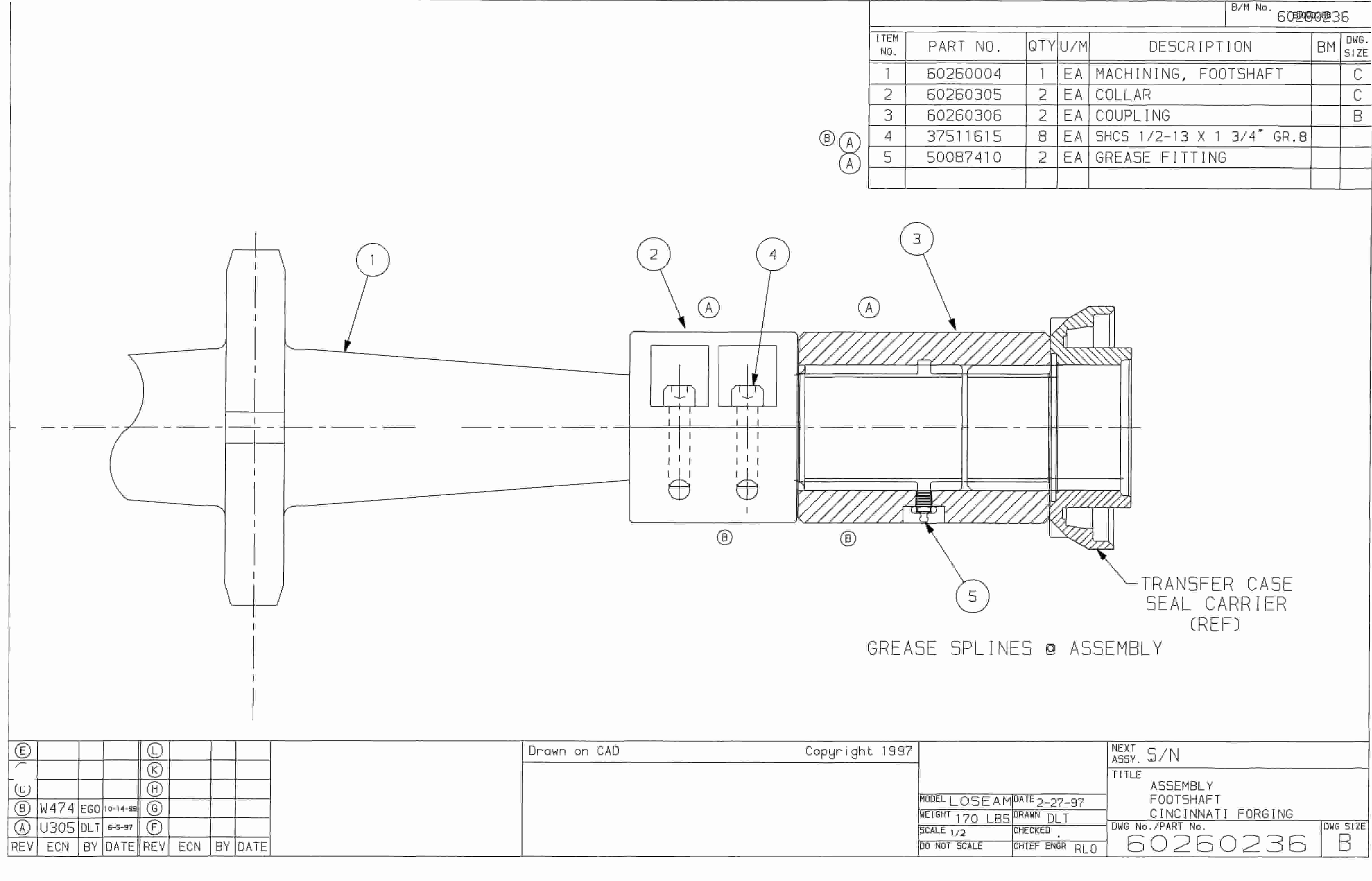 Bucyrus 25M0 Miner Parts Catalog BI000286-5