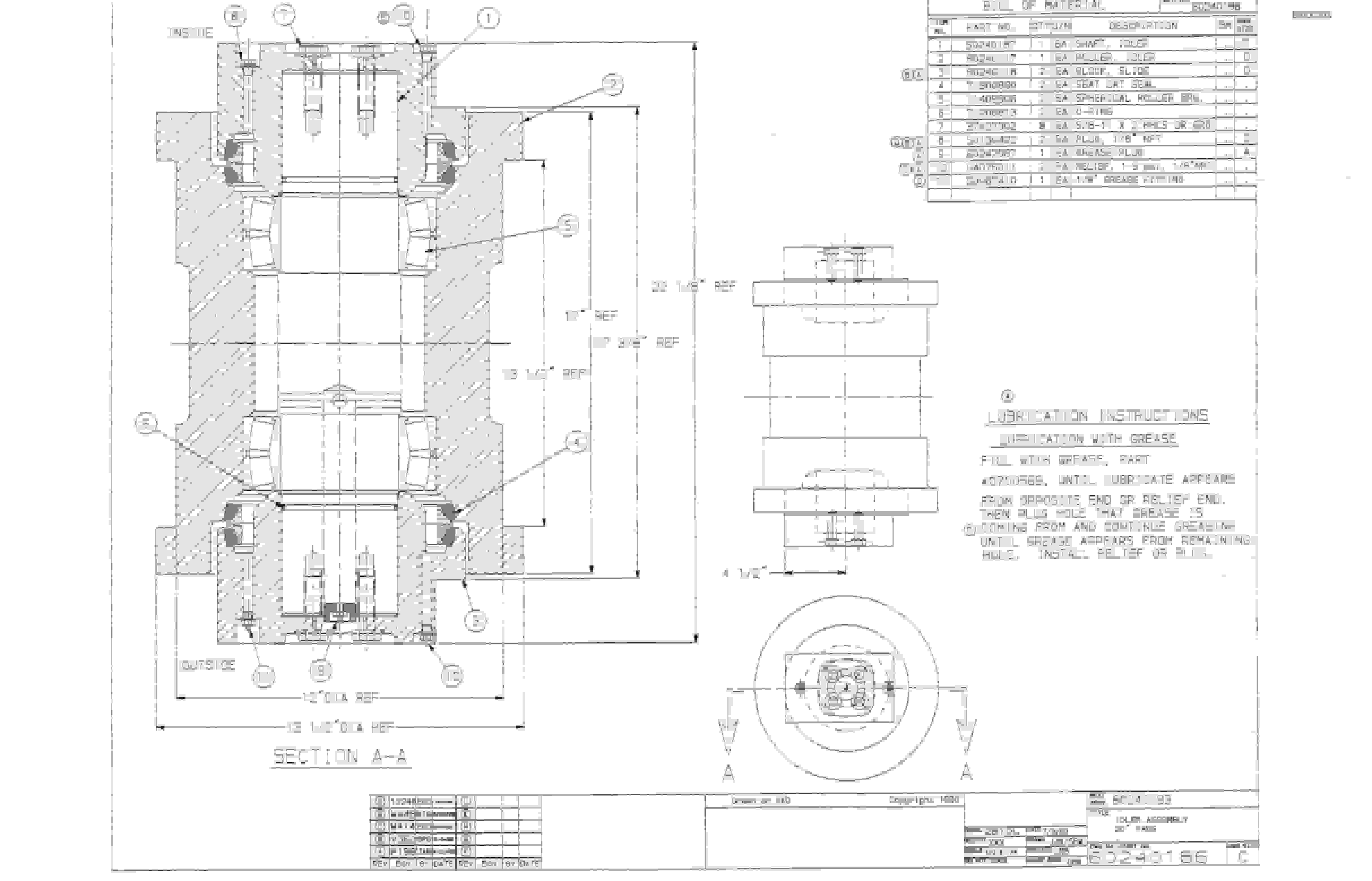 Bucyrus 25M0 Miner Parts Catalog BI000293-3