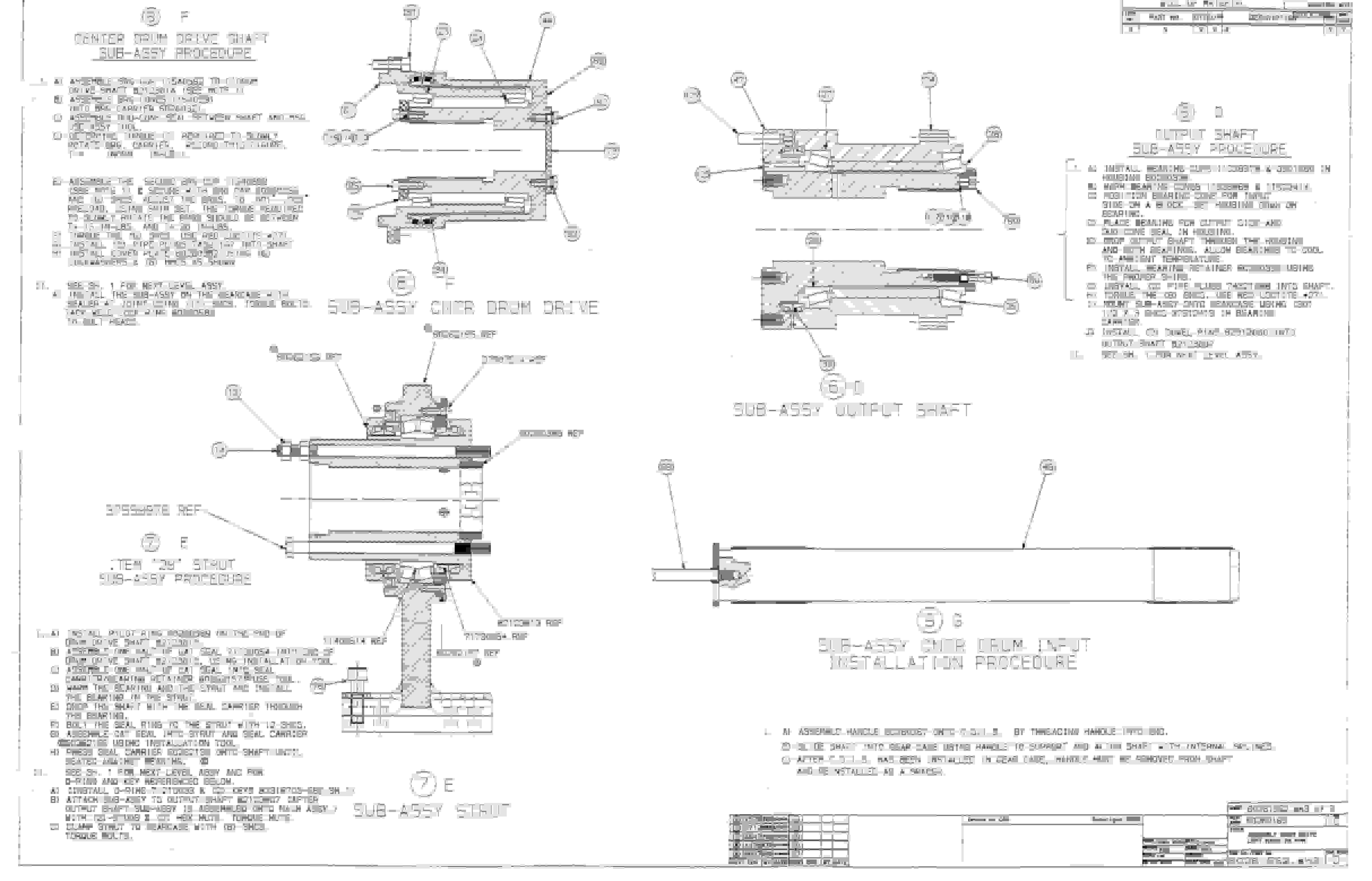 Bucyrus 25M0 Miner Parts Catalog BI000293-4