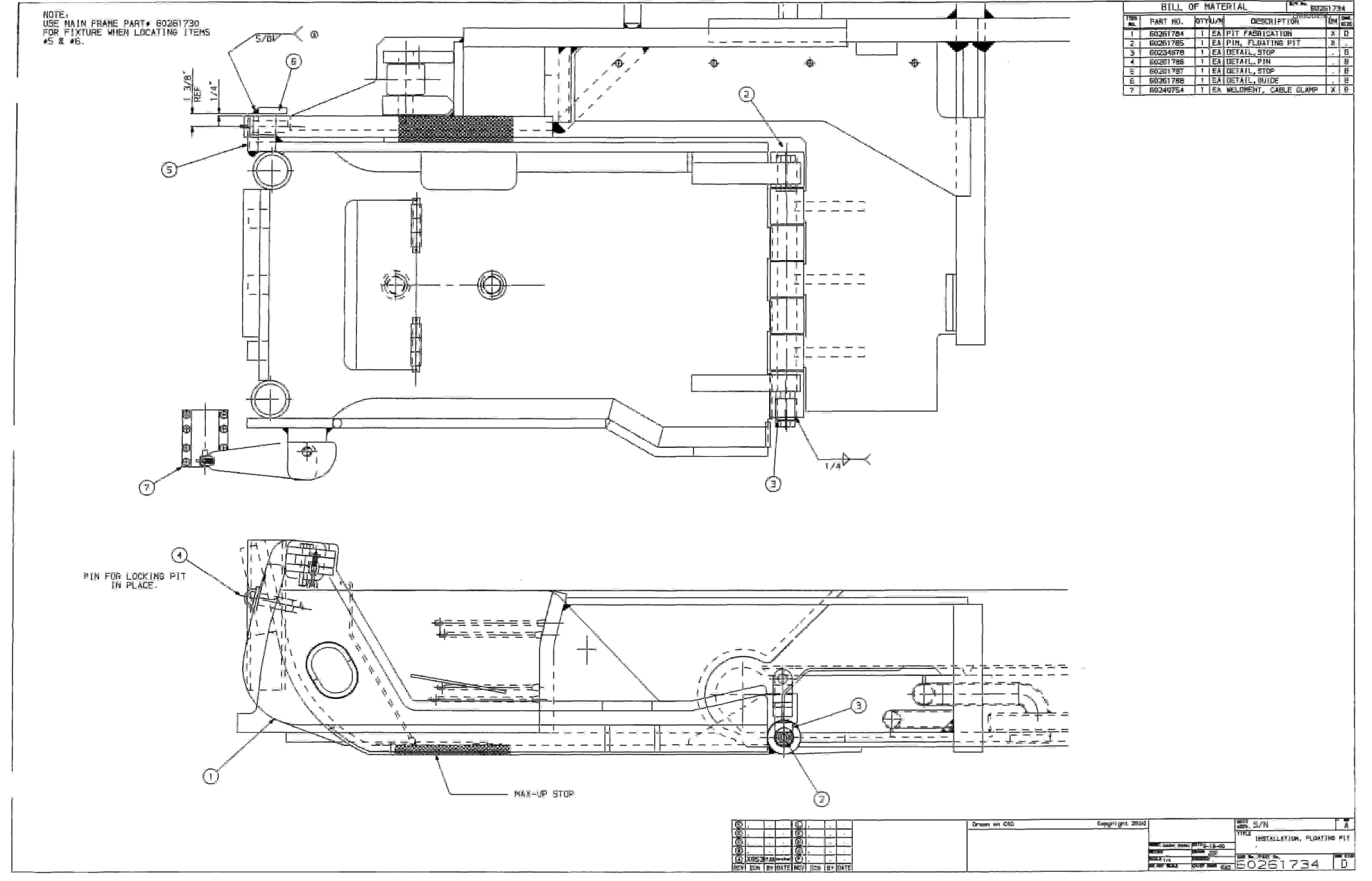 Bucyrus 25M0 Miner Parts Catalog BI000295-3