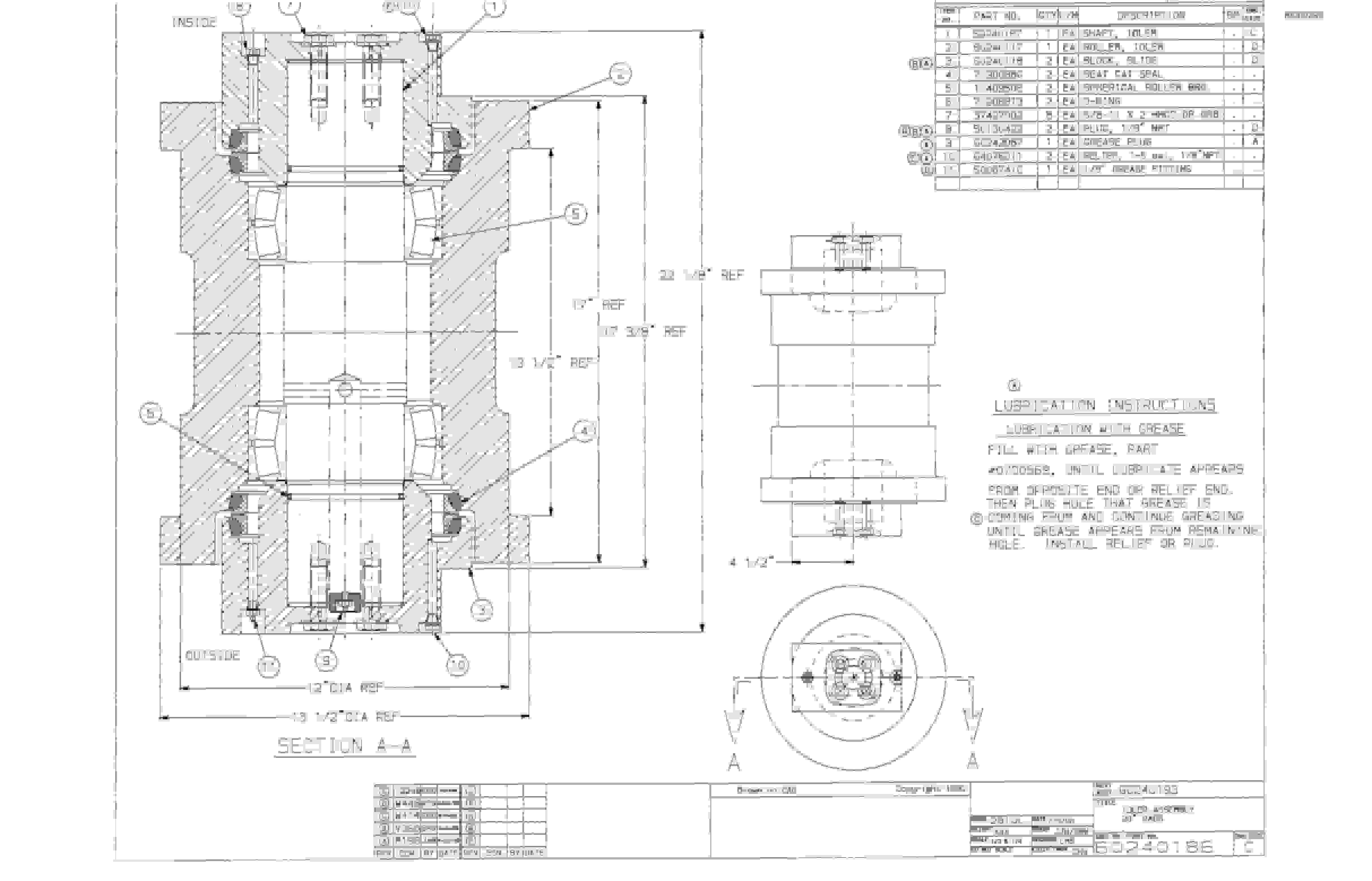 Bucyrus 25M0 Miner Parts Catalog BI000299-3