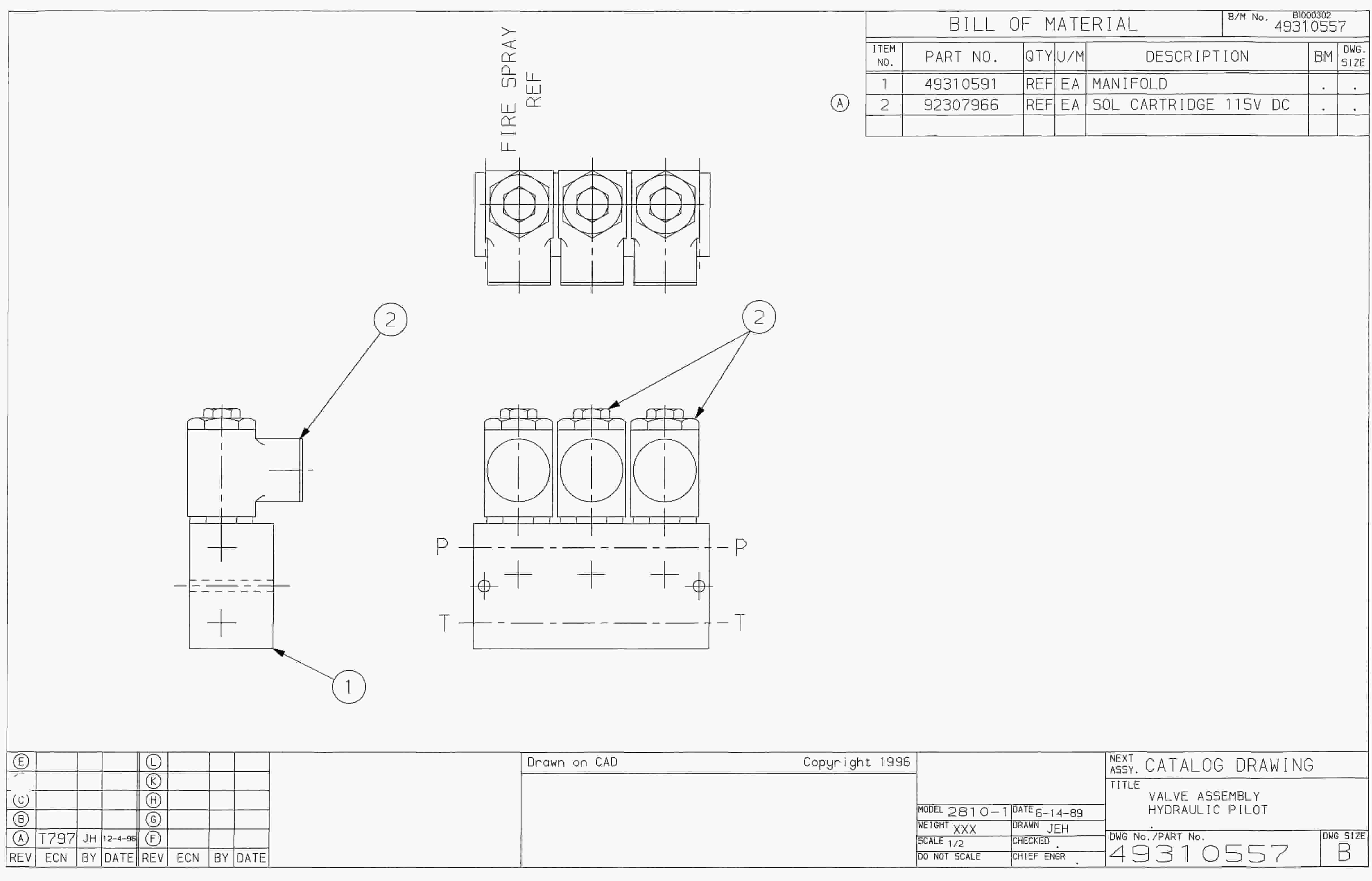Bucyrus 25M0 Miner Parts Catalog BI000302-2