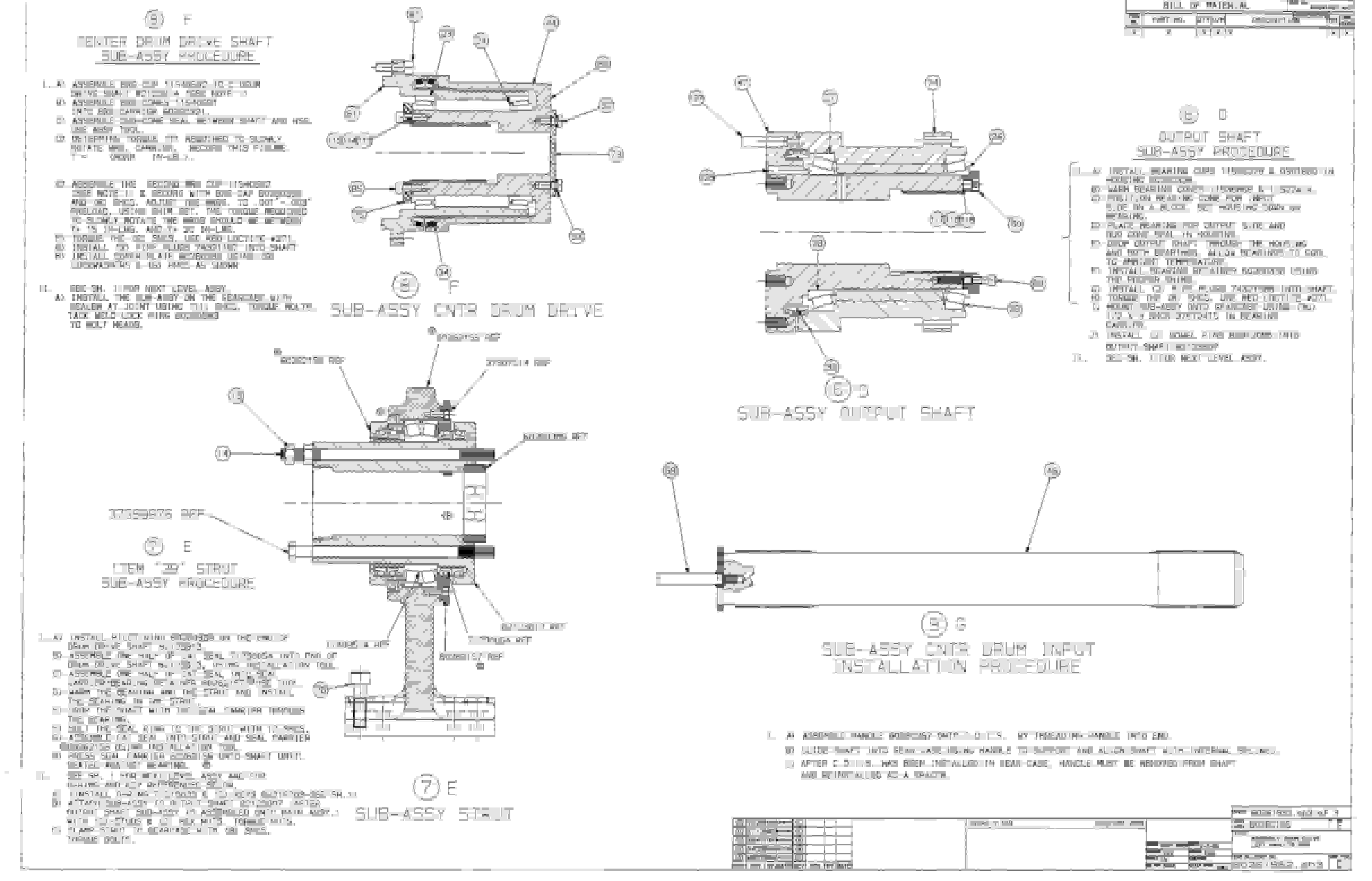 Bucyrus 25M0 Miner Parts Catalog BI000302-4
