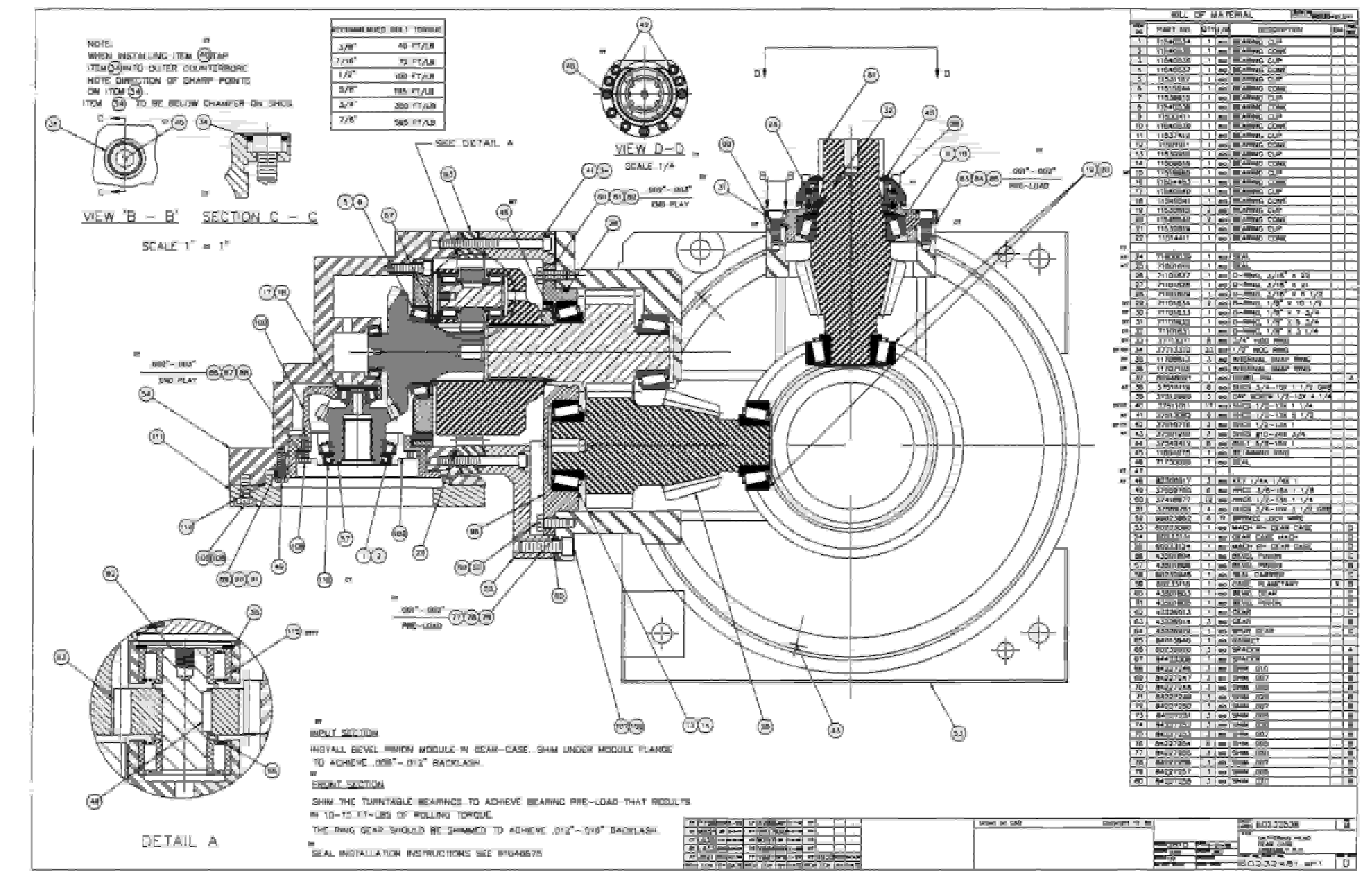 Bucyrus 25M1 Miner Parts Catalog BI000306-4
