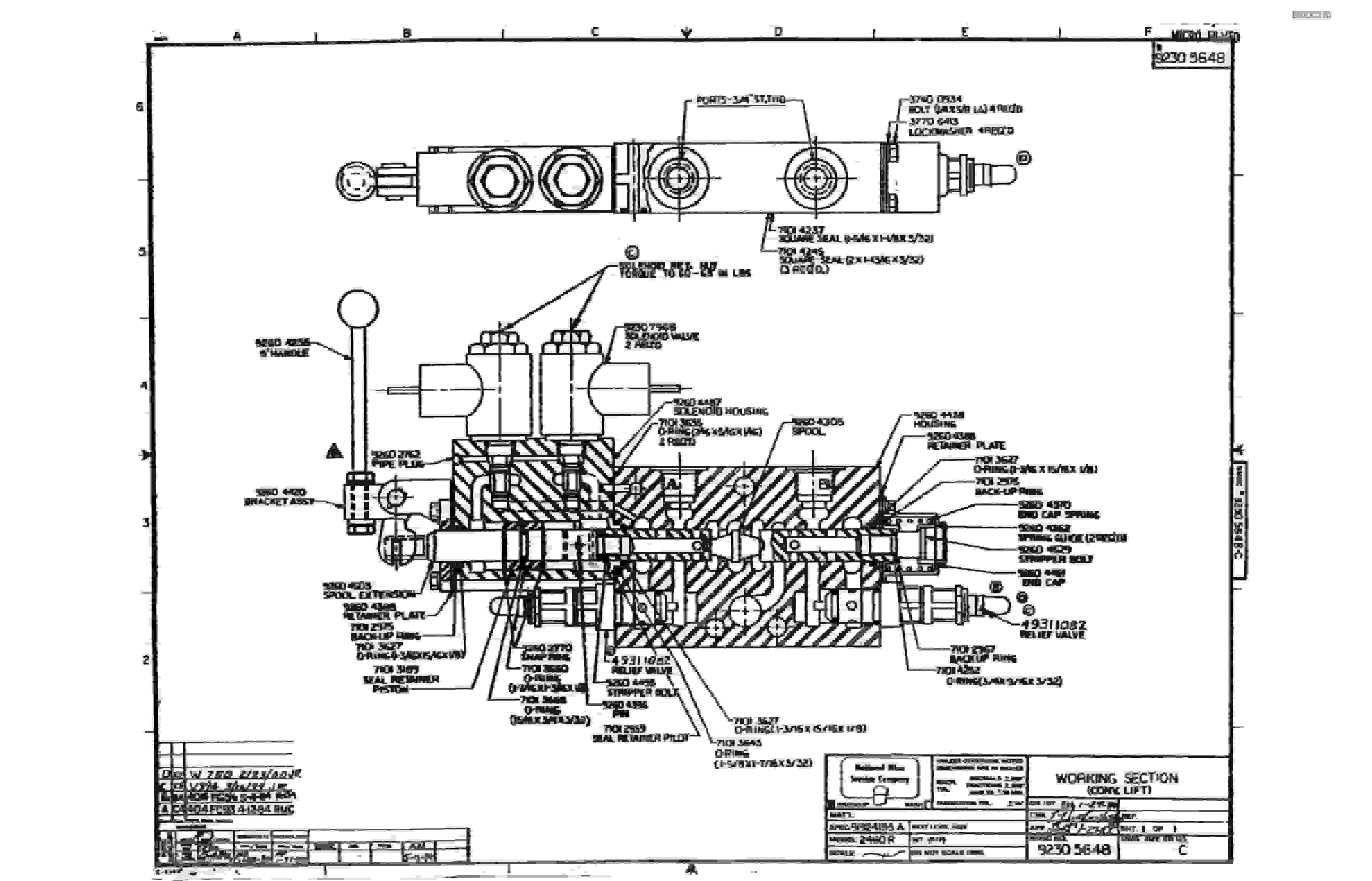 Bucyrus 25M1 Miner Parts Catalog BI000310-2