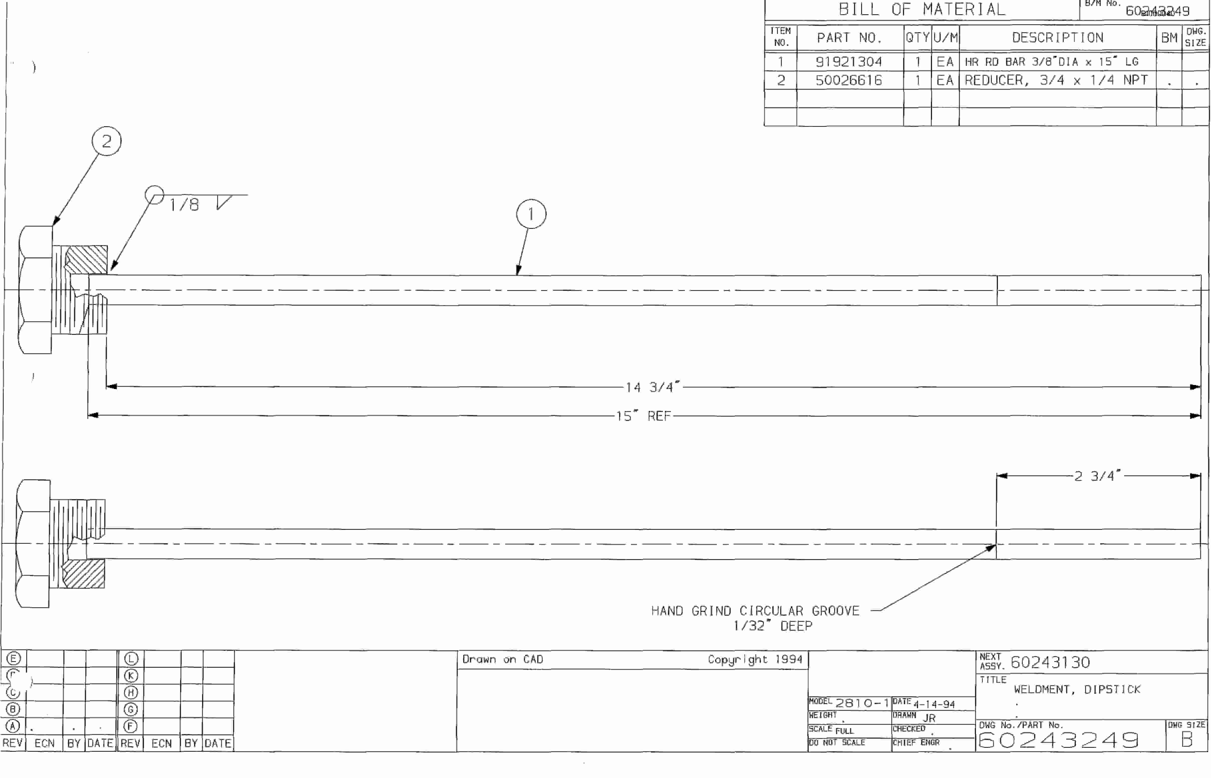 Bucyrus 25M2 Miner Parts Catalog BI000040-2