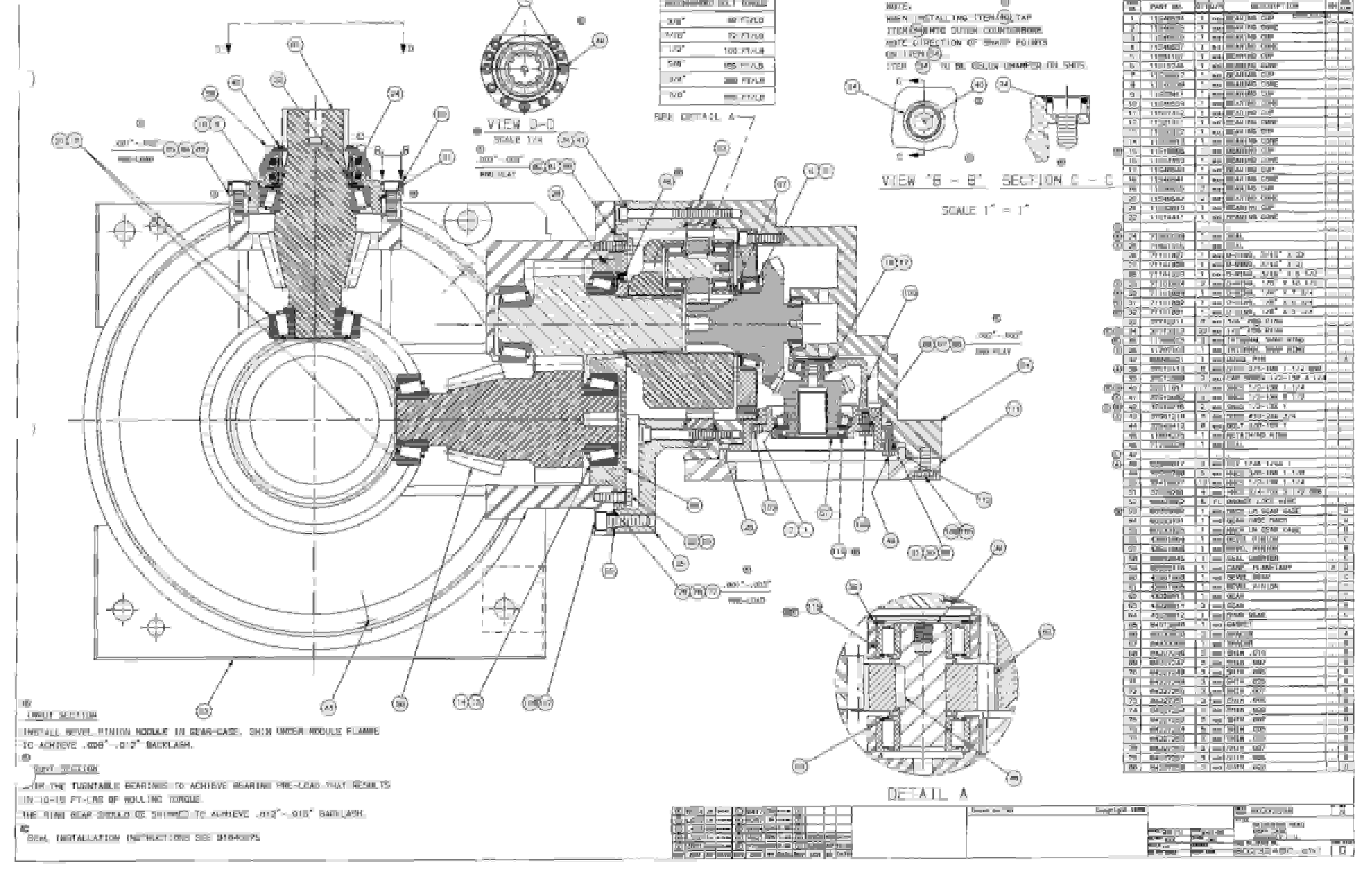 Bucyrus 25M2 Miner Parts Catalog BI000040-5