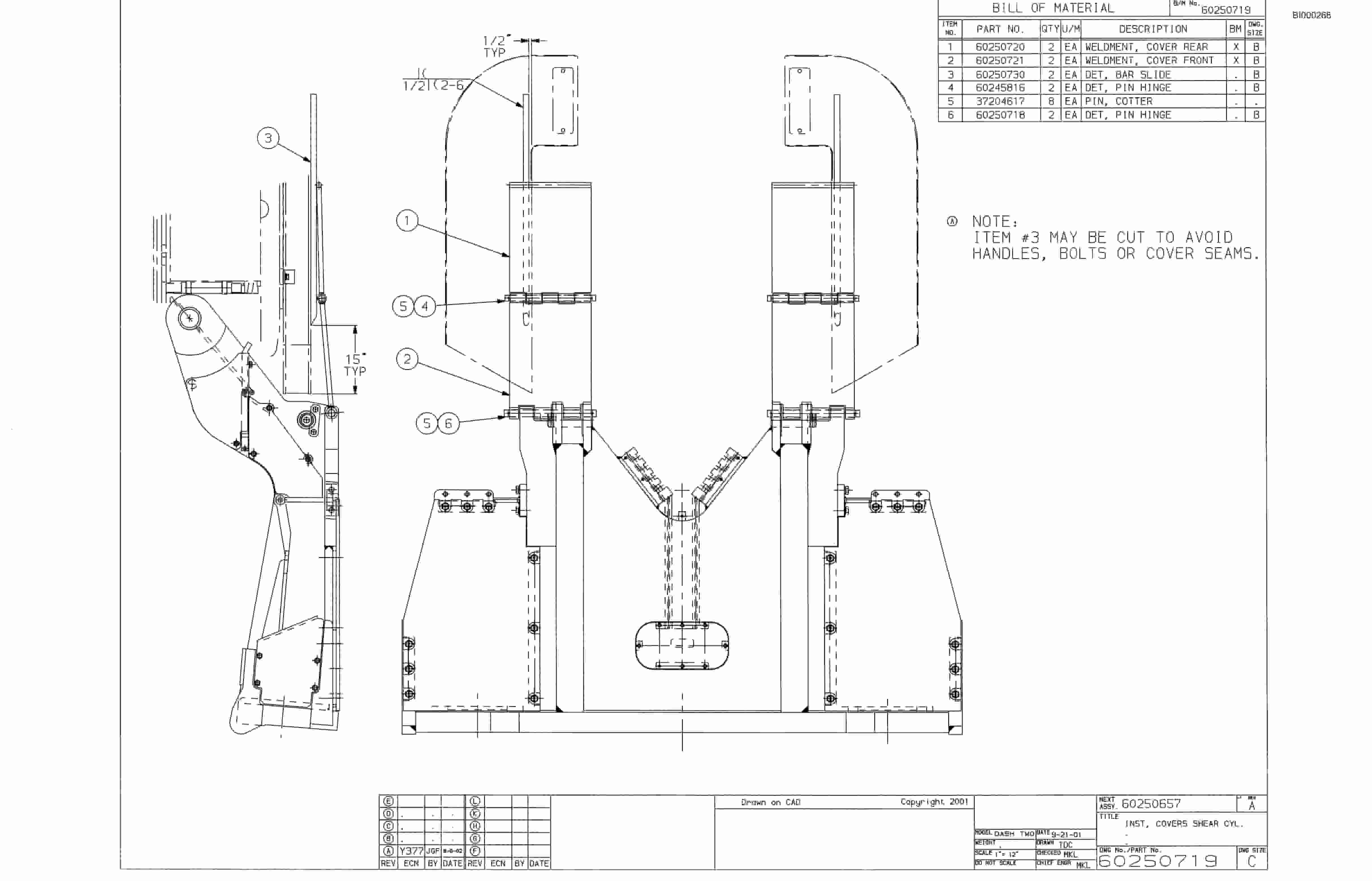 Bucyrus 25M2 Miner Parts Catalog BI000268-5