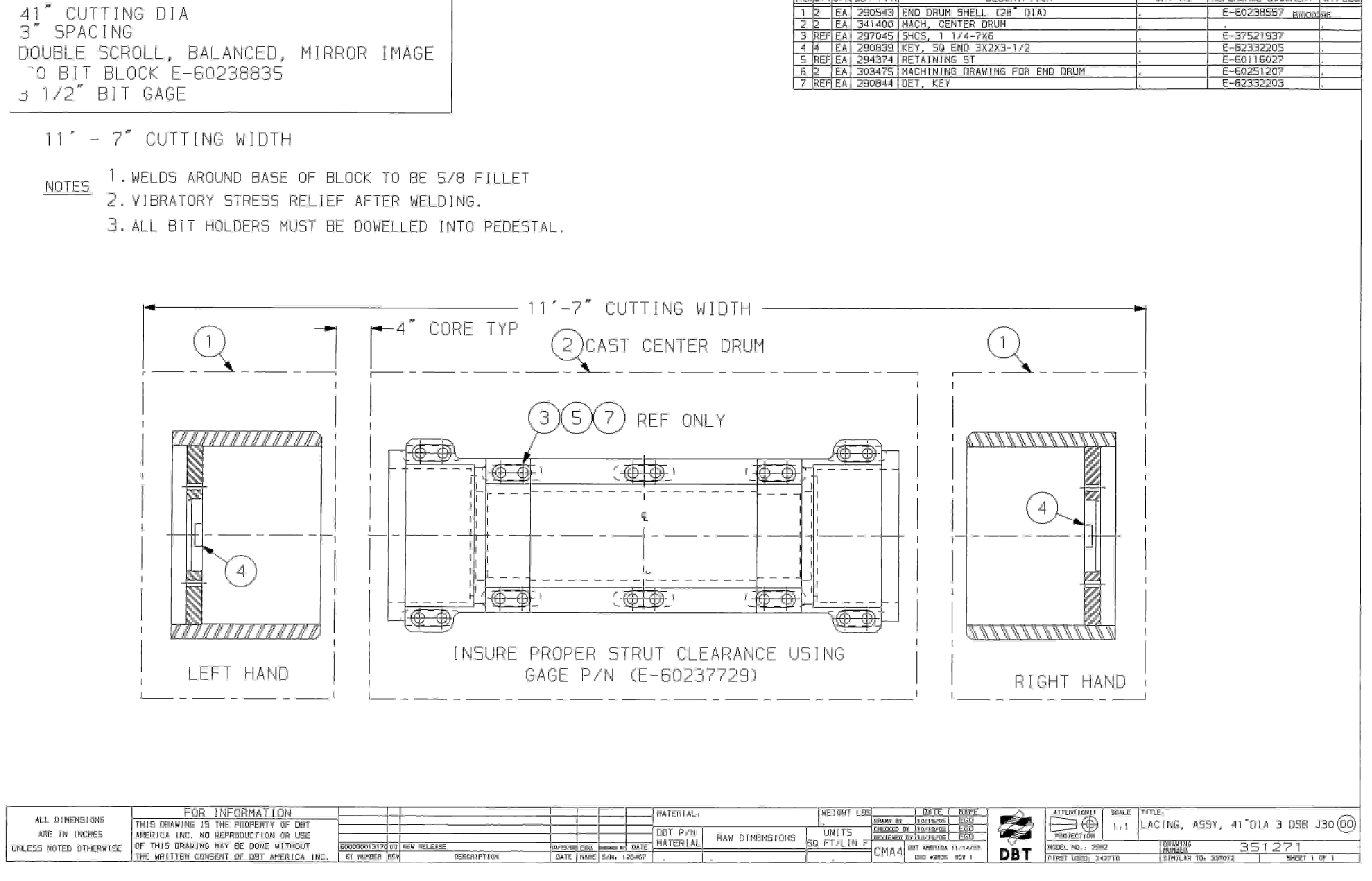 Bucyrus 25M2 Miner Parts Catalog BI000296-3