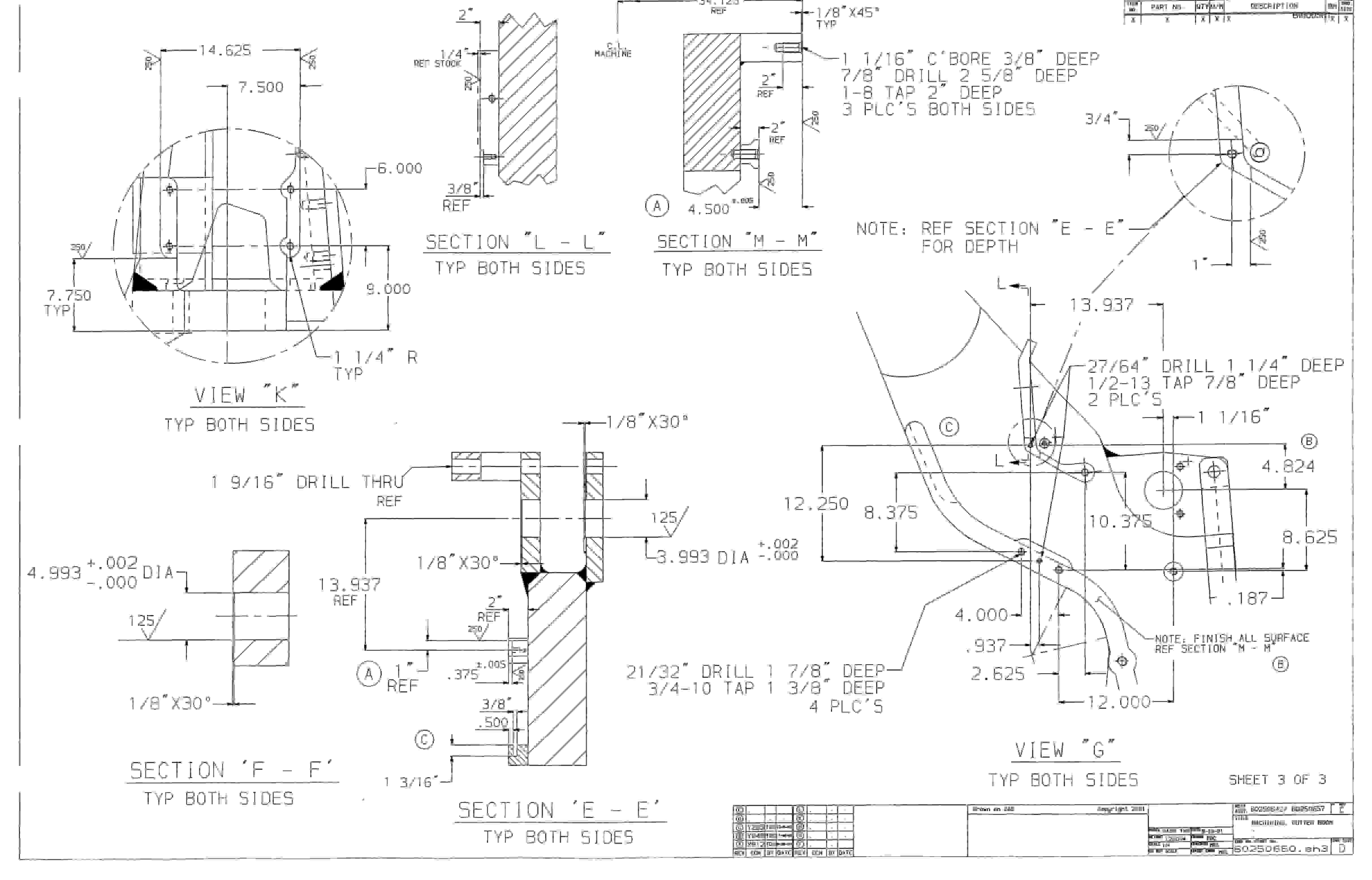Bucyrus 25M2 Miner Parts Catalog BI000301-5