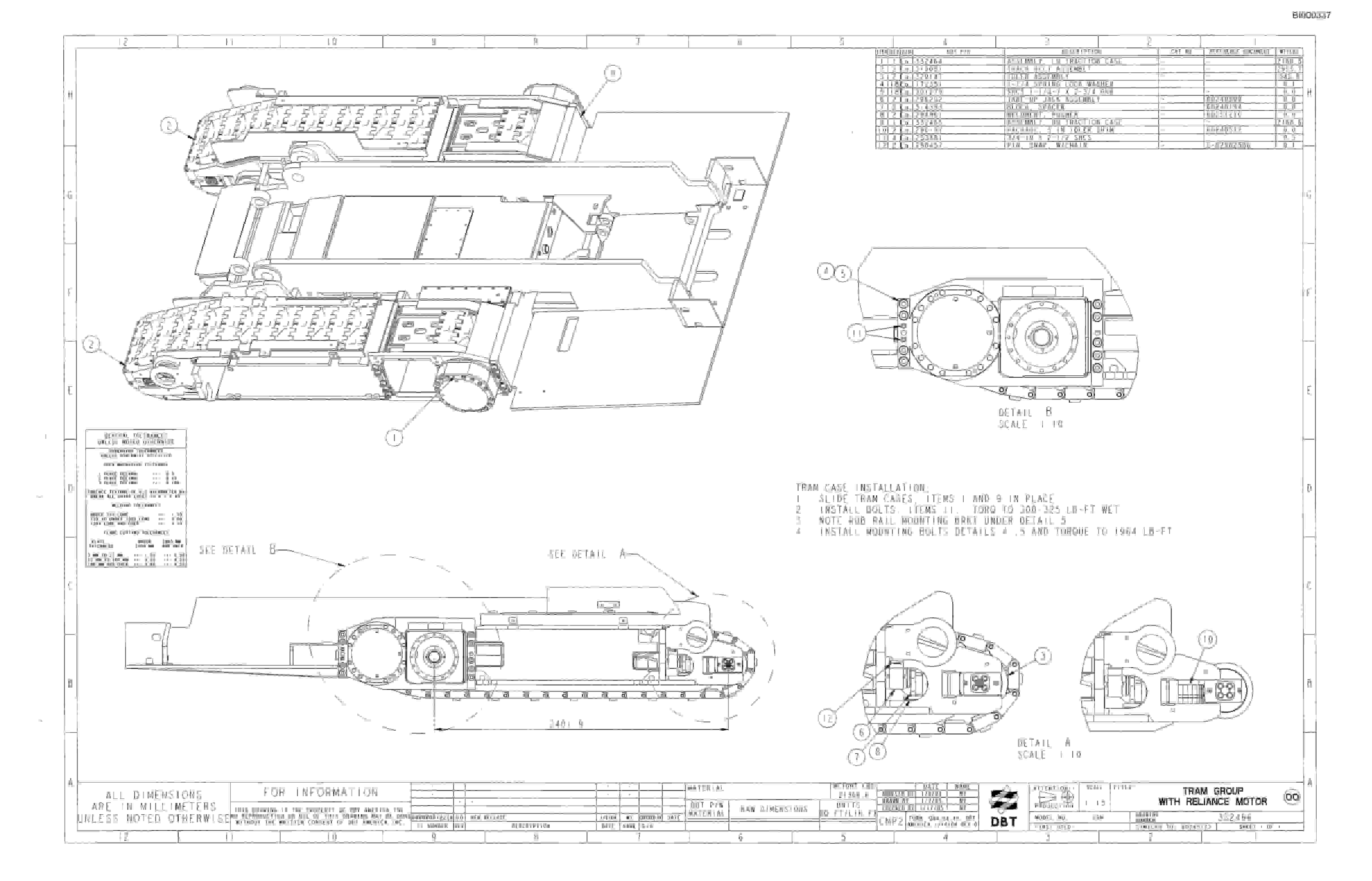 Bucyrus 25M2 Miner Parts Catalog BI000337-3