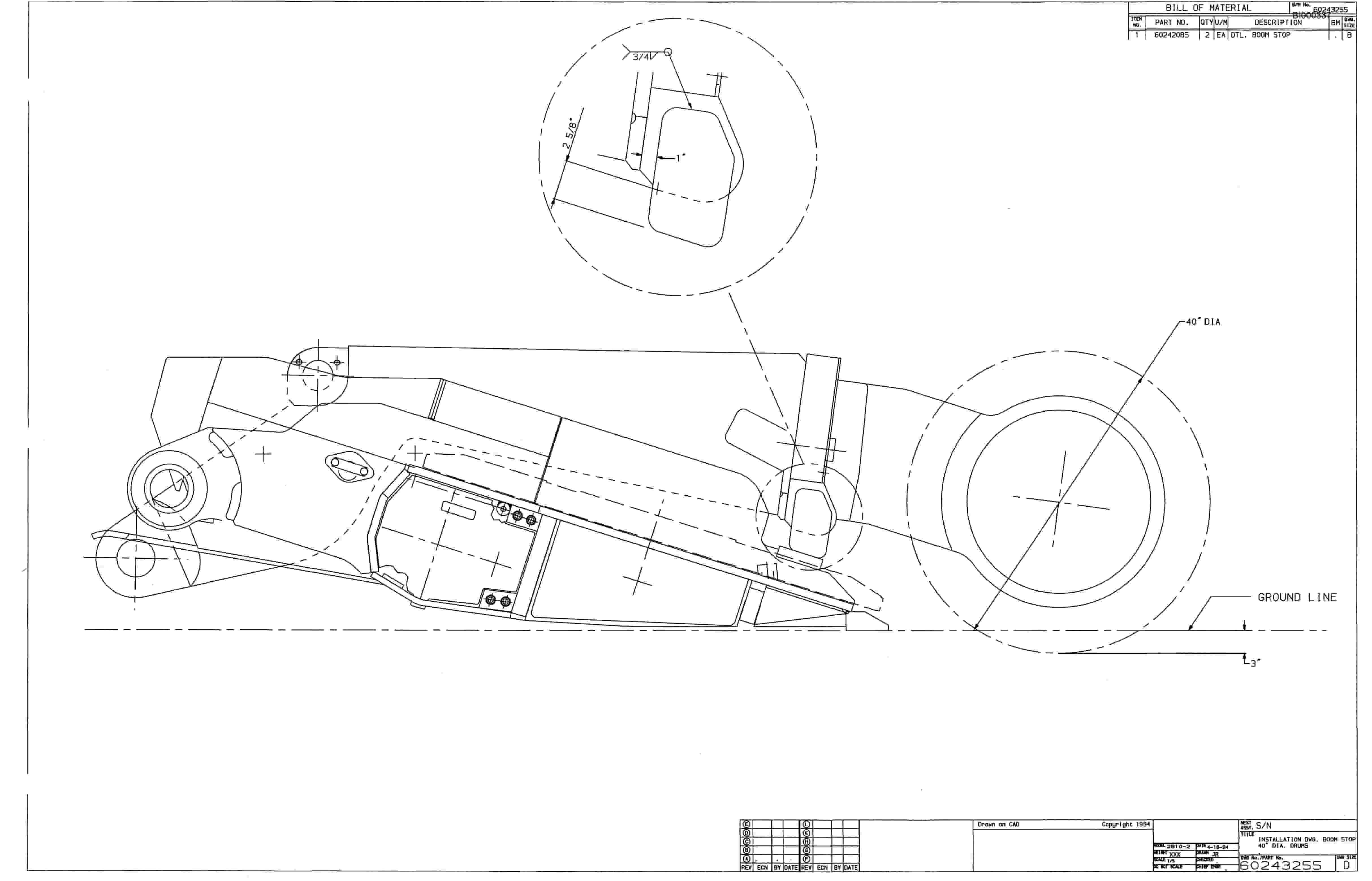 Bucyrus 25M2 Miner Parts Catalog BI000337-5