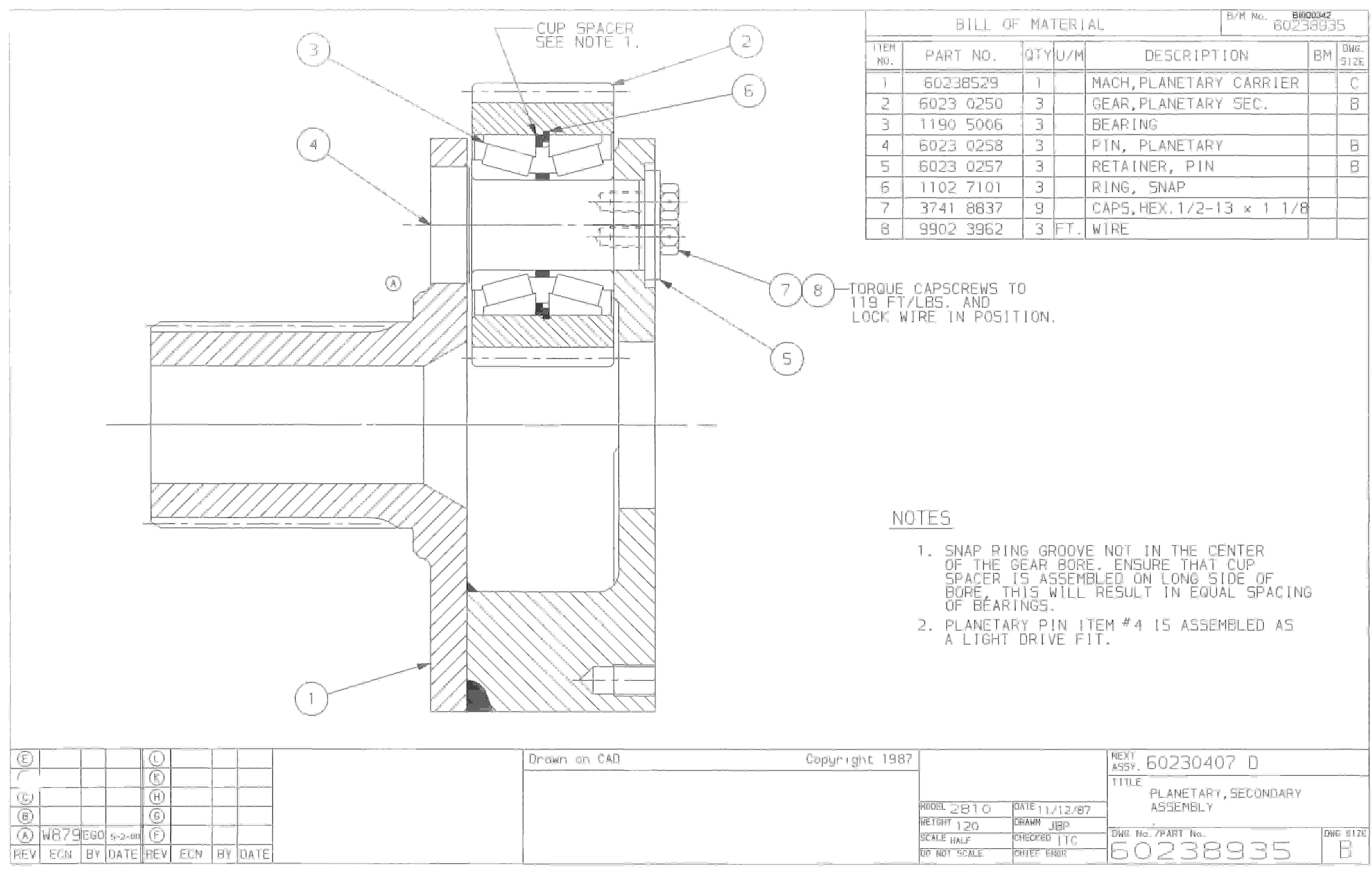 Bucyrus 25M2 Miner Parts Catalog BI000342-3