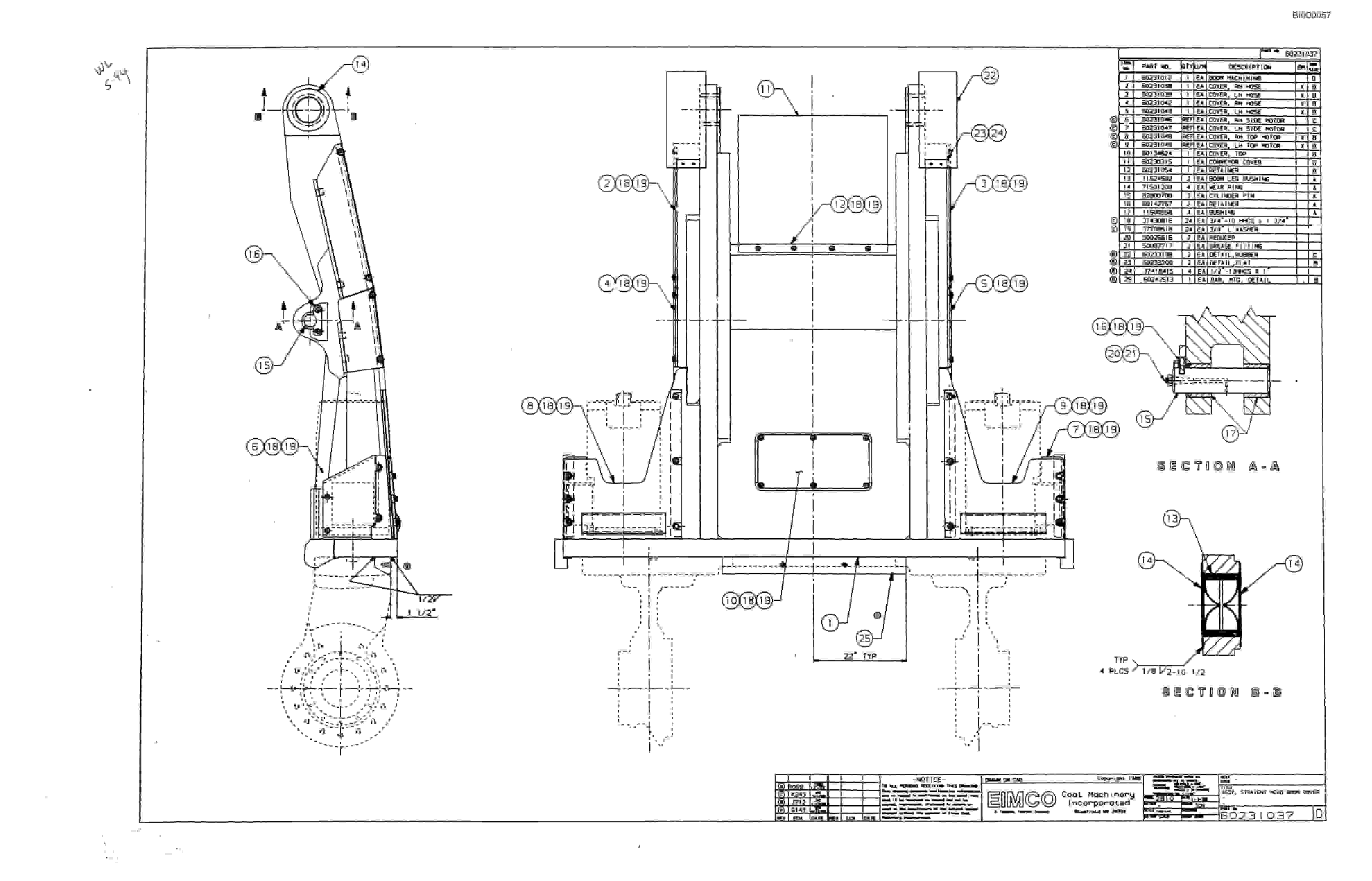 Bucyrus 2810-0 Drum Miner Parts Catalog BI000057-5