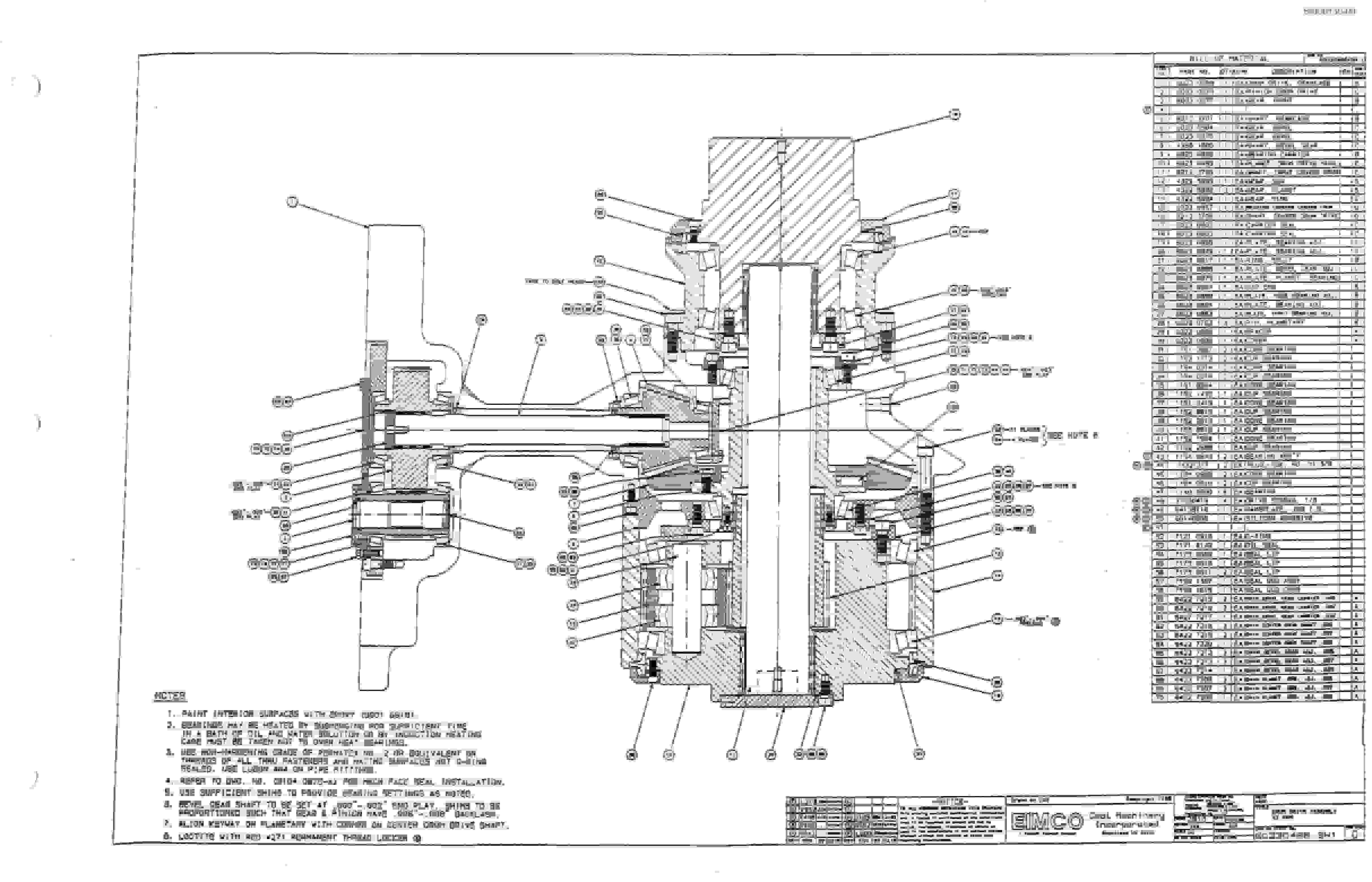 Bucyrus 2810-0 Drum Miner Parts Catalog BI000130-4