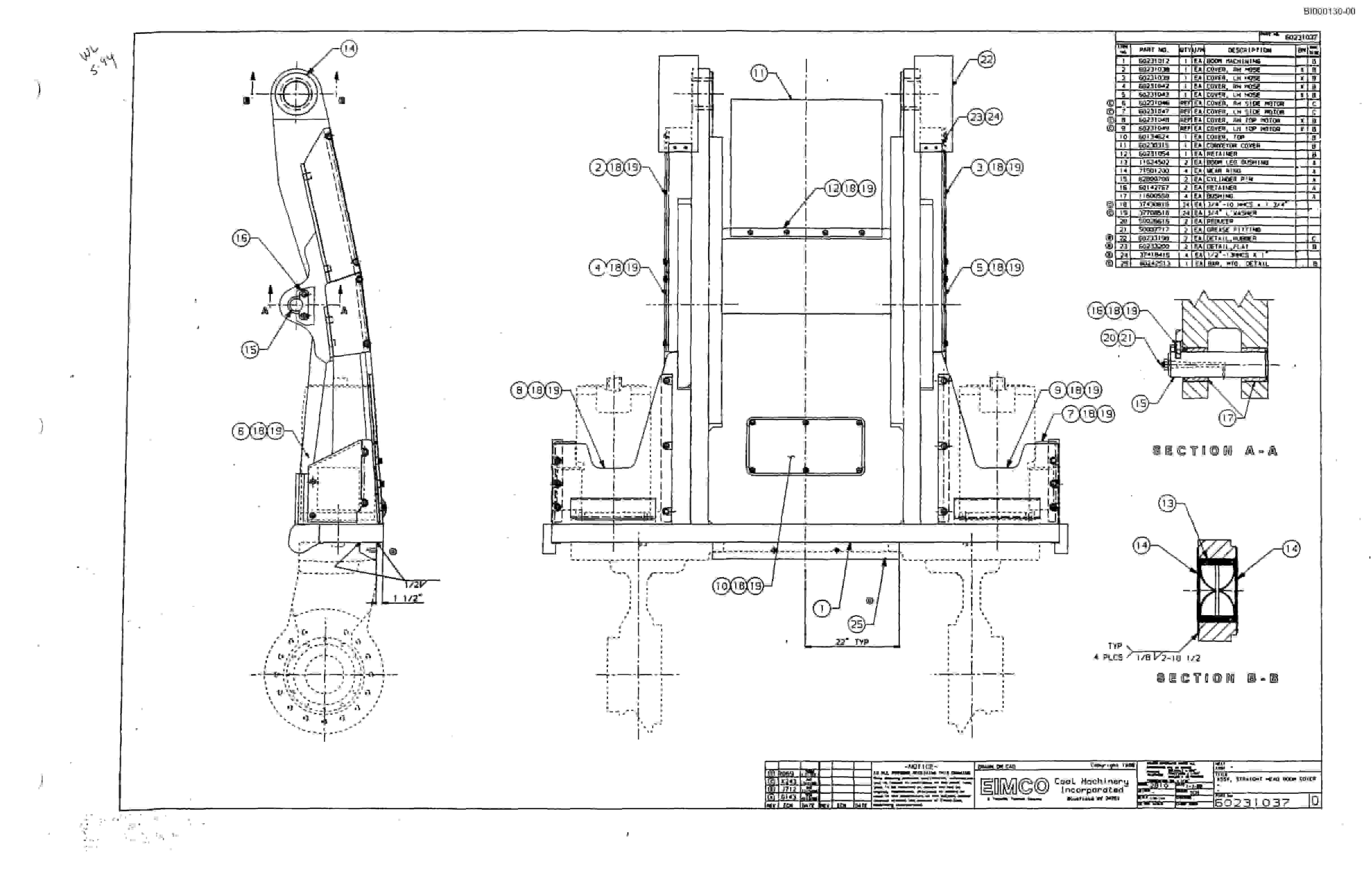 Bucyrus 2810-0 Drum Miner Parts Catalog BI000130-5