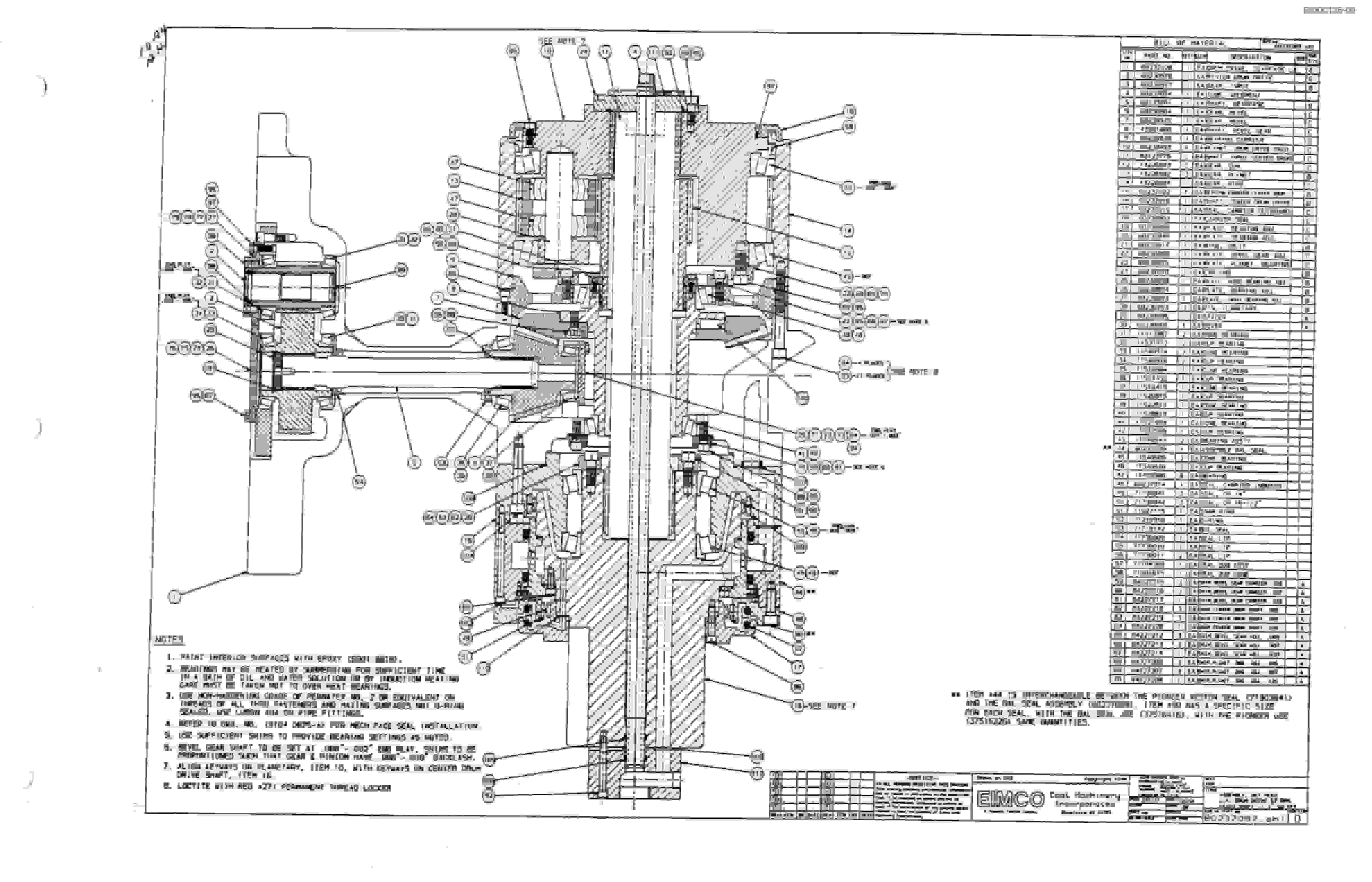 Bucyrus 2810-0 Miner Parts Catalog BI000126-5