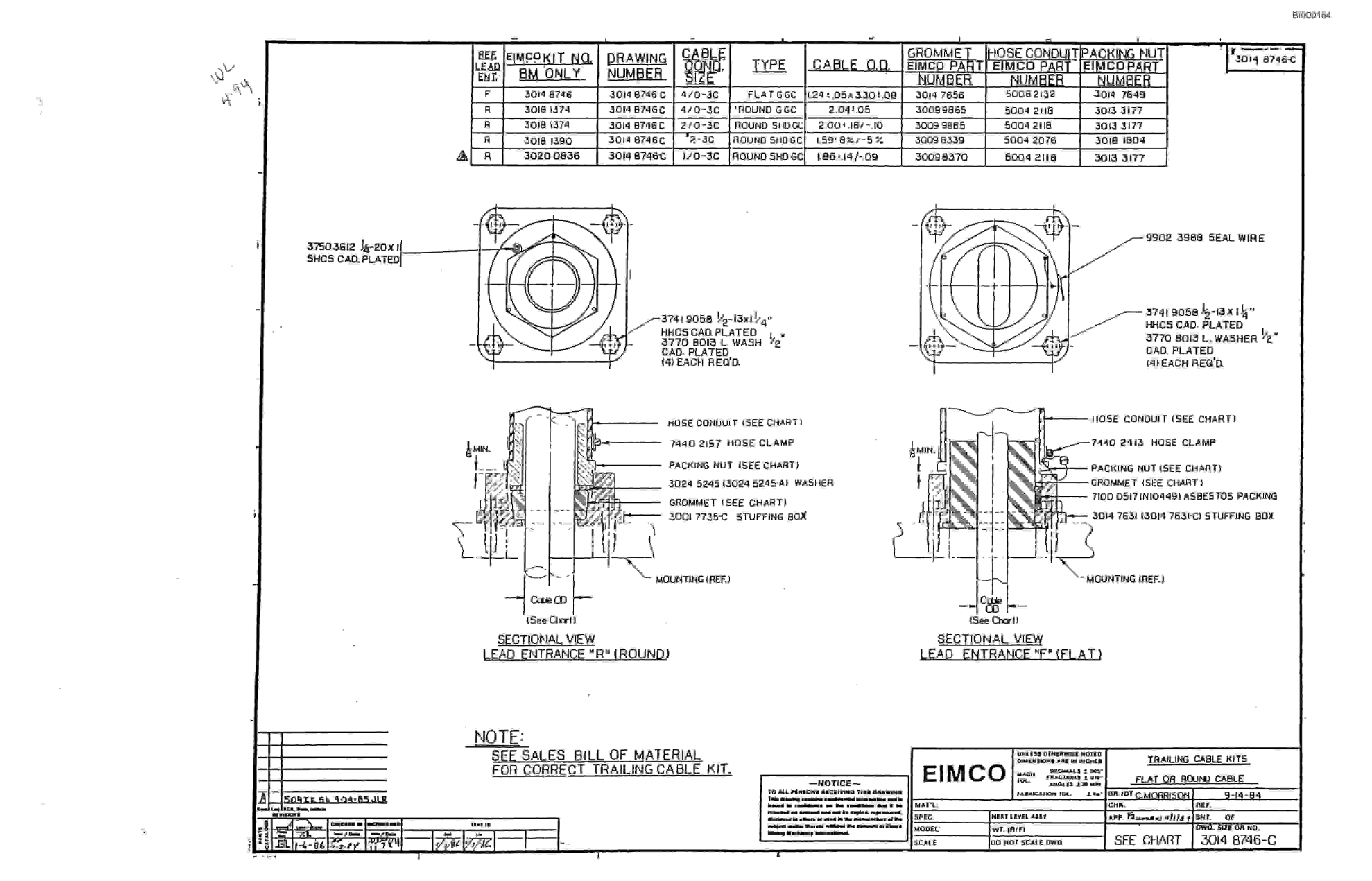 Bucyrus 2810-0 Miner Parts Catalog BI000164-2