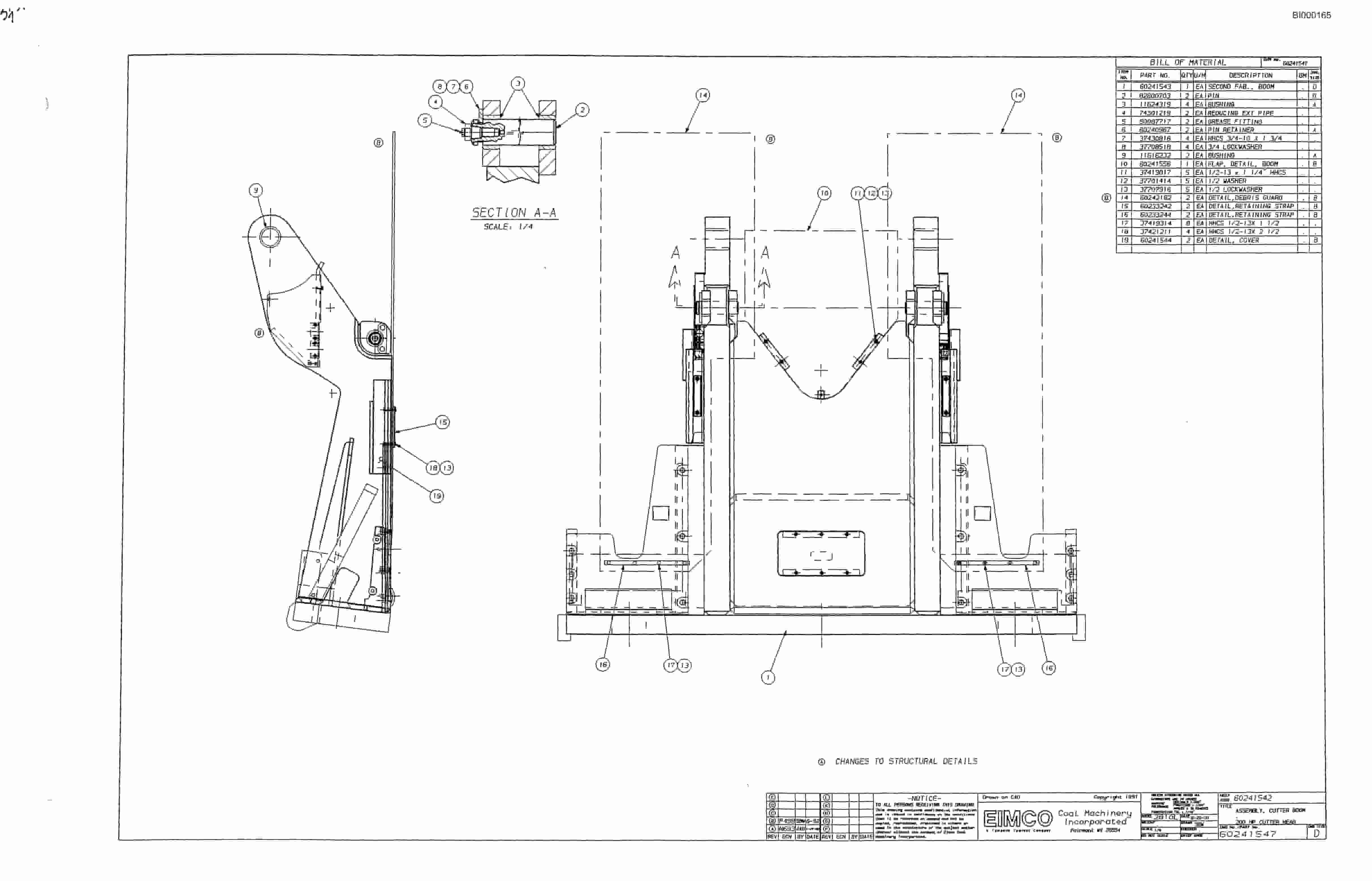 Bucyrus 2810-0 Miner Parts Catalog BI000165-5